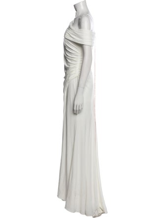 Ieena for Mac Duggal One-Shoulder Long Dress