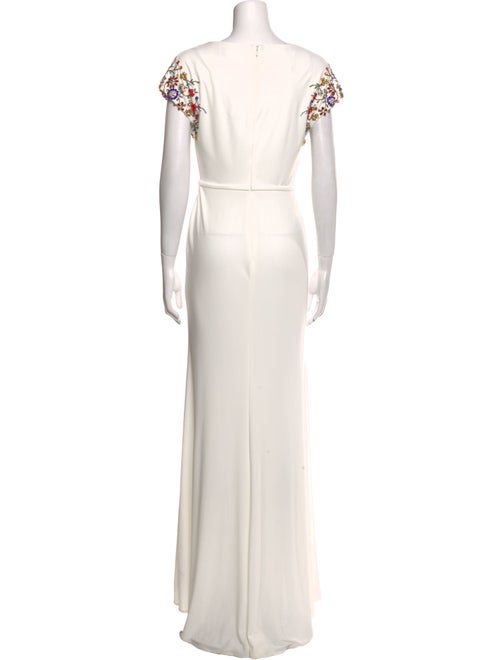 Ieena for Mac Duggal V-Neck Long Dress