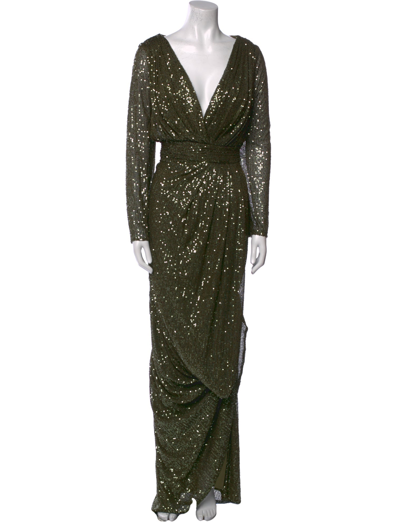 Ieena for Mac Duggal Patterned Long Dress w/ Tags