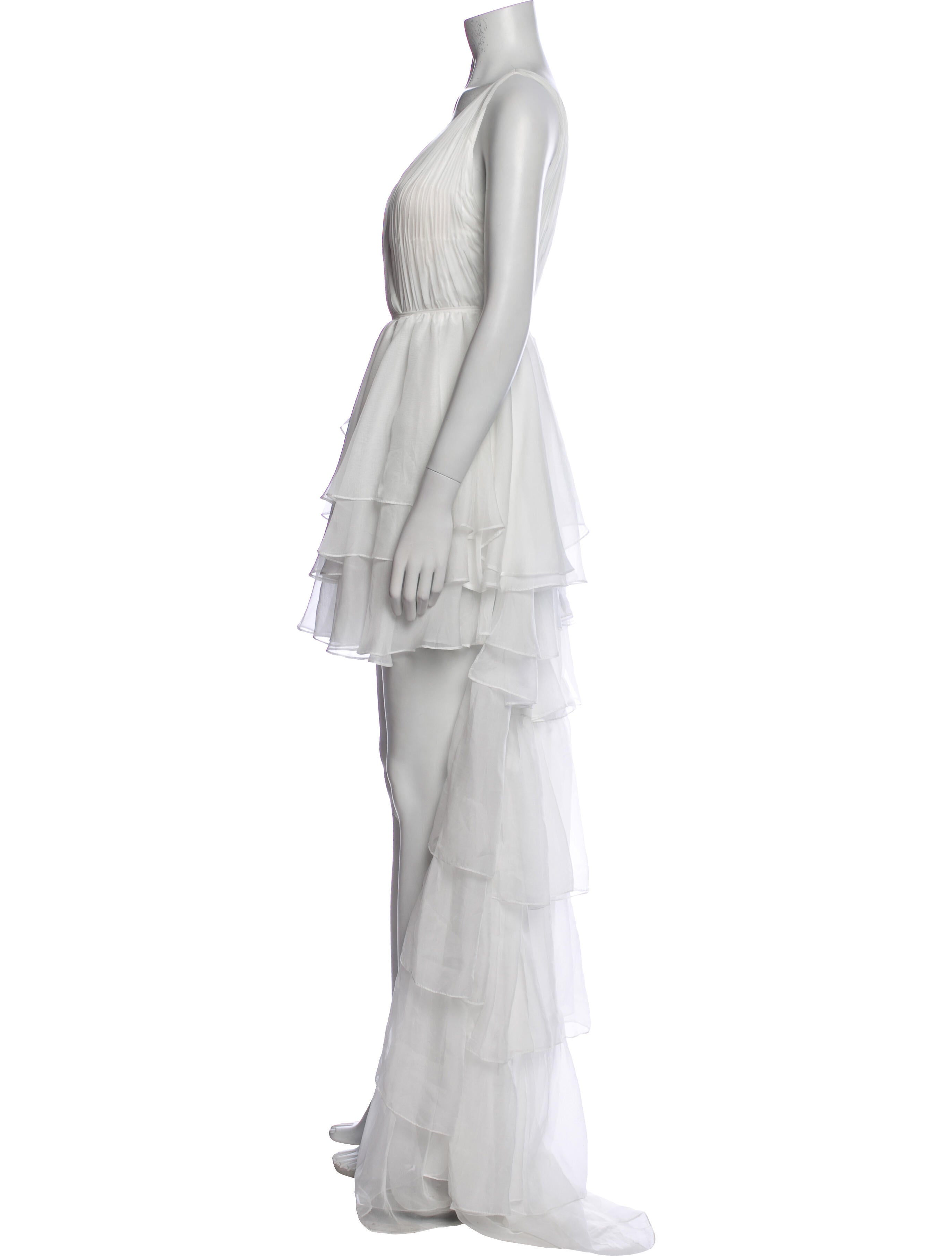 Ieena for Mac Duggal V-Neck Long Dress