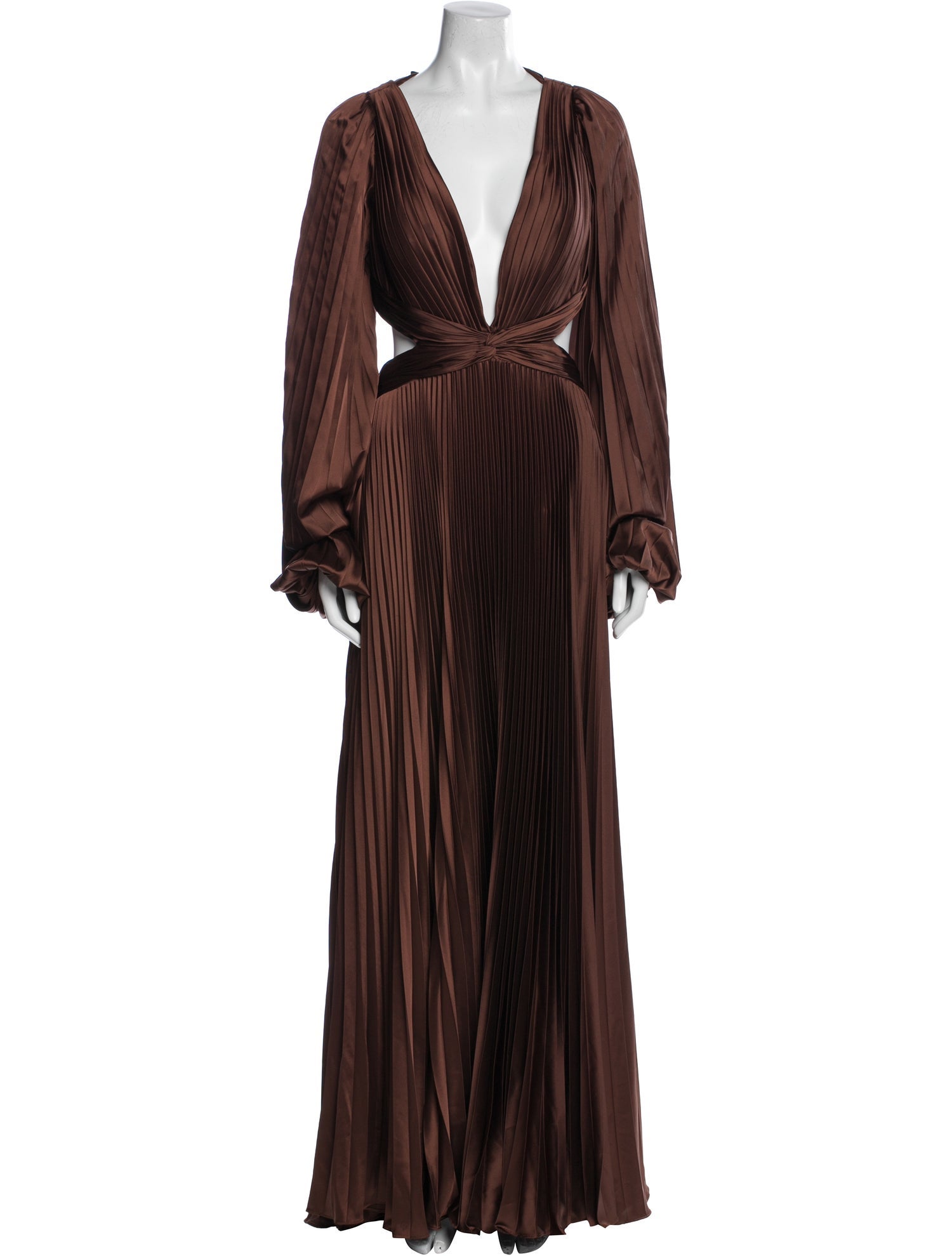 Ieena for Mac Duggal V-Neck Long Dress