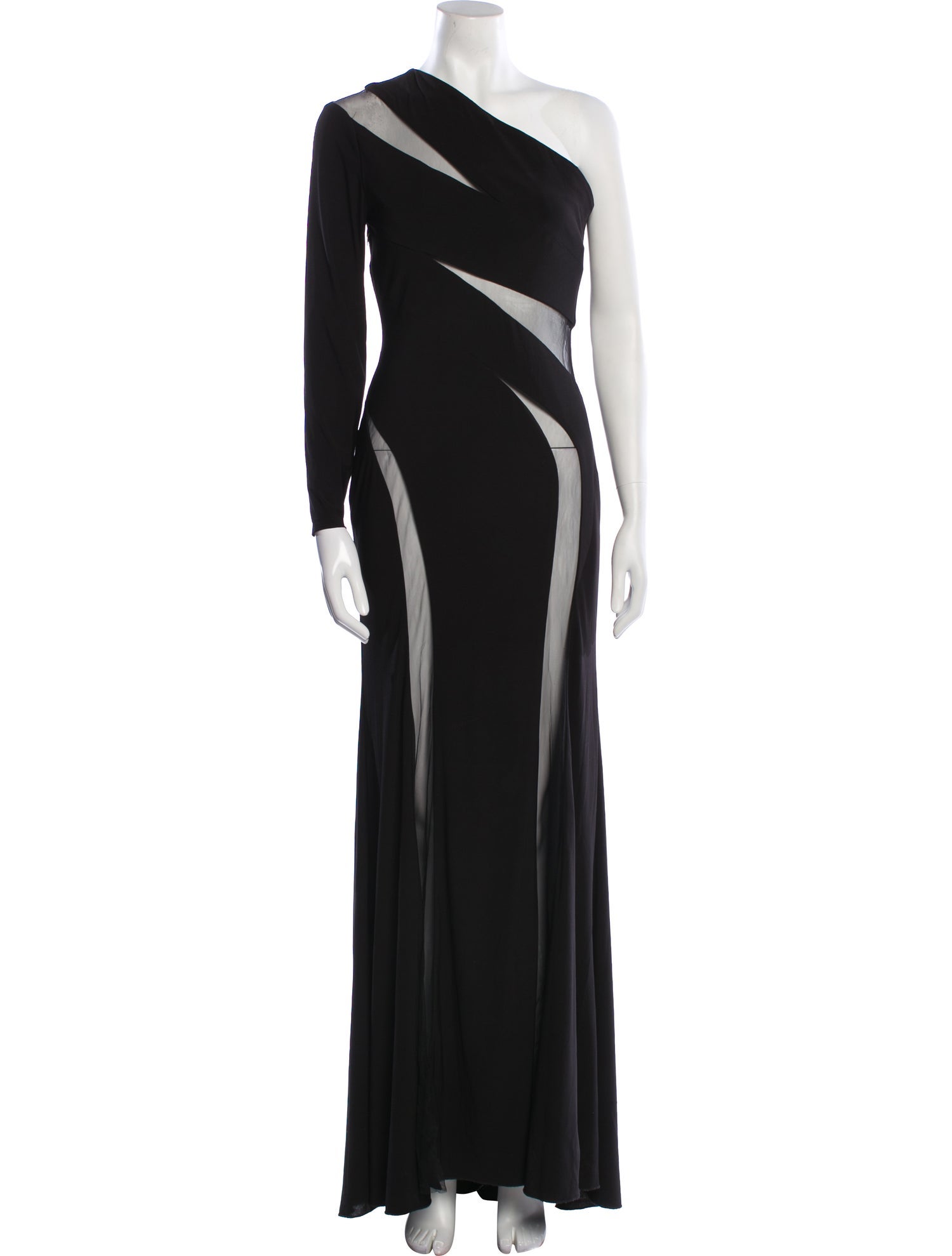 Ieena for Mac Duggal One-Shoulder Long Dress