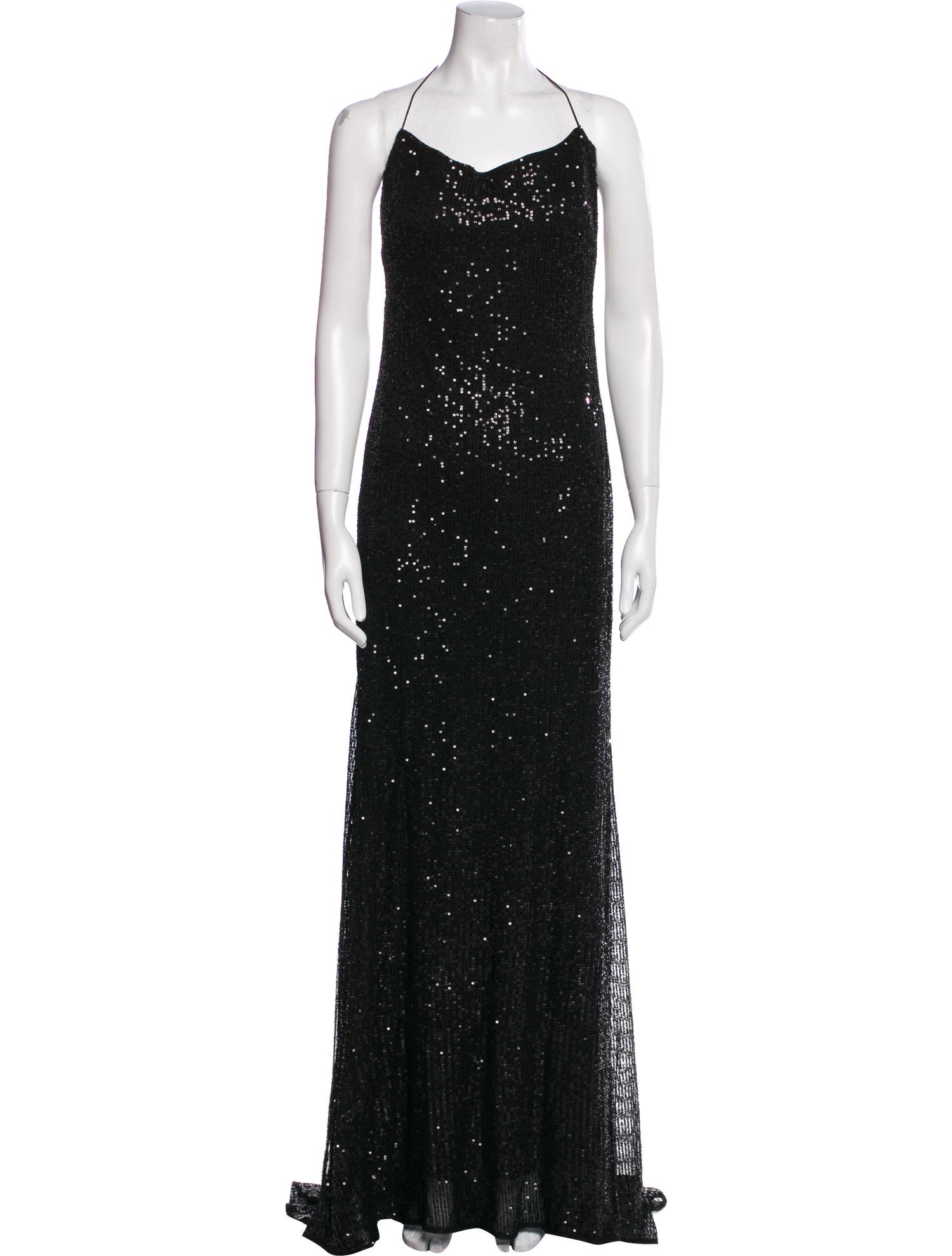 Ieena for Mac Duggal Halterneck Long Dress w/ Tags