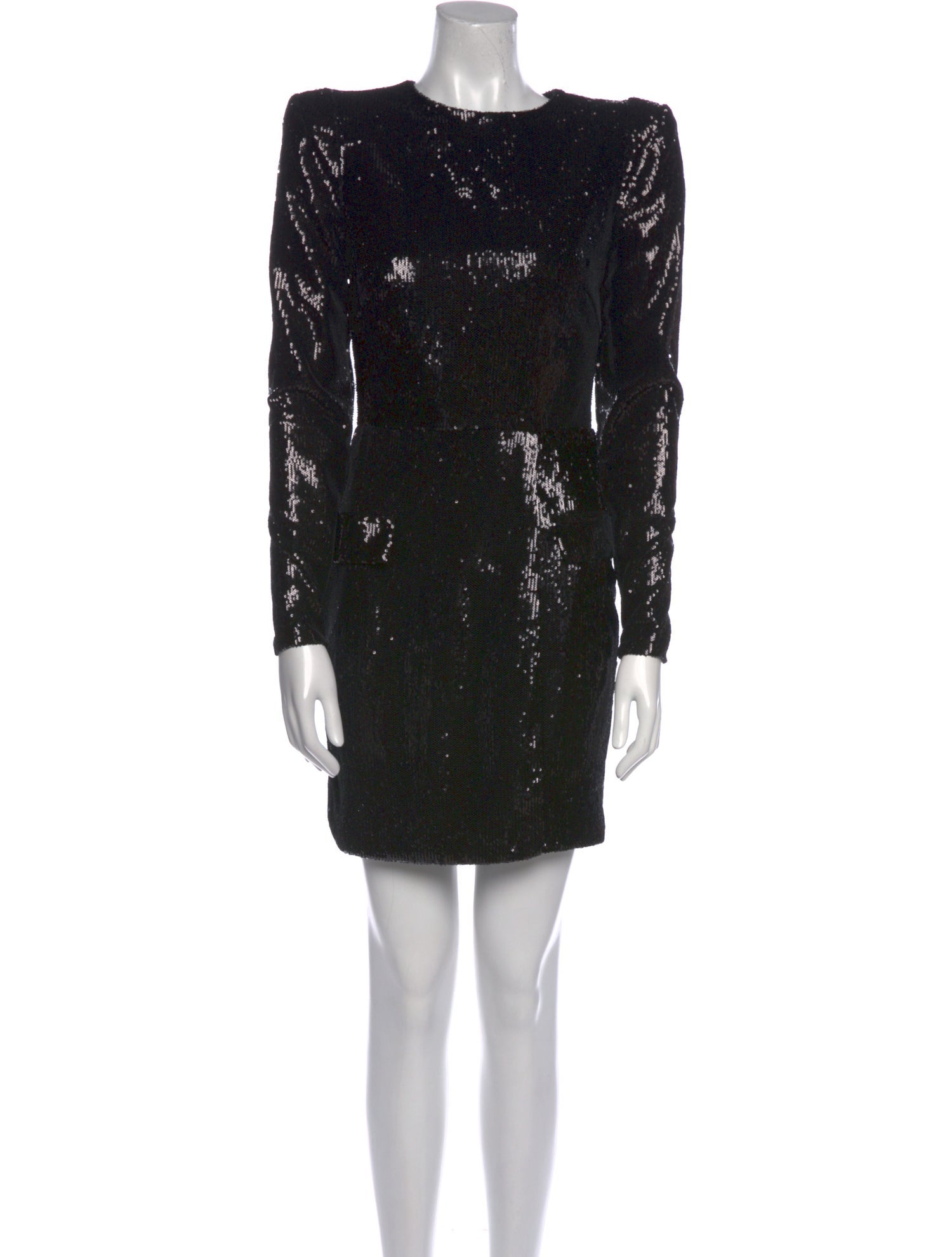 Ieena for Mac Duggal Crew Neck Mini Dress w/ Tags - Black Dresses, Clothing  - WIFMD24627 | The RealReal