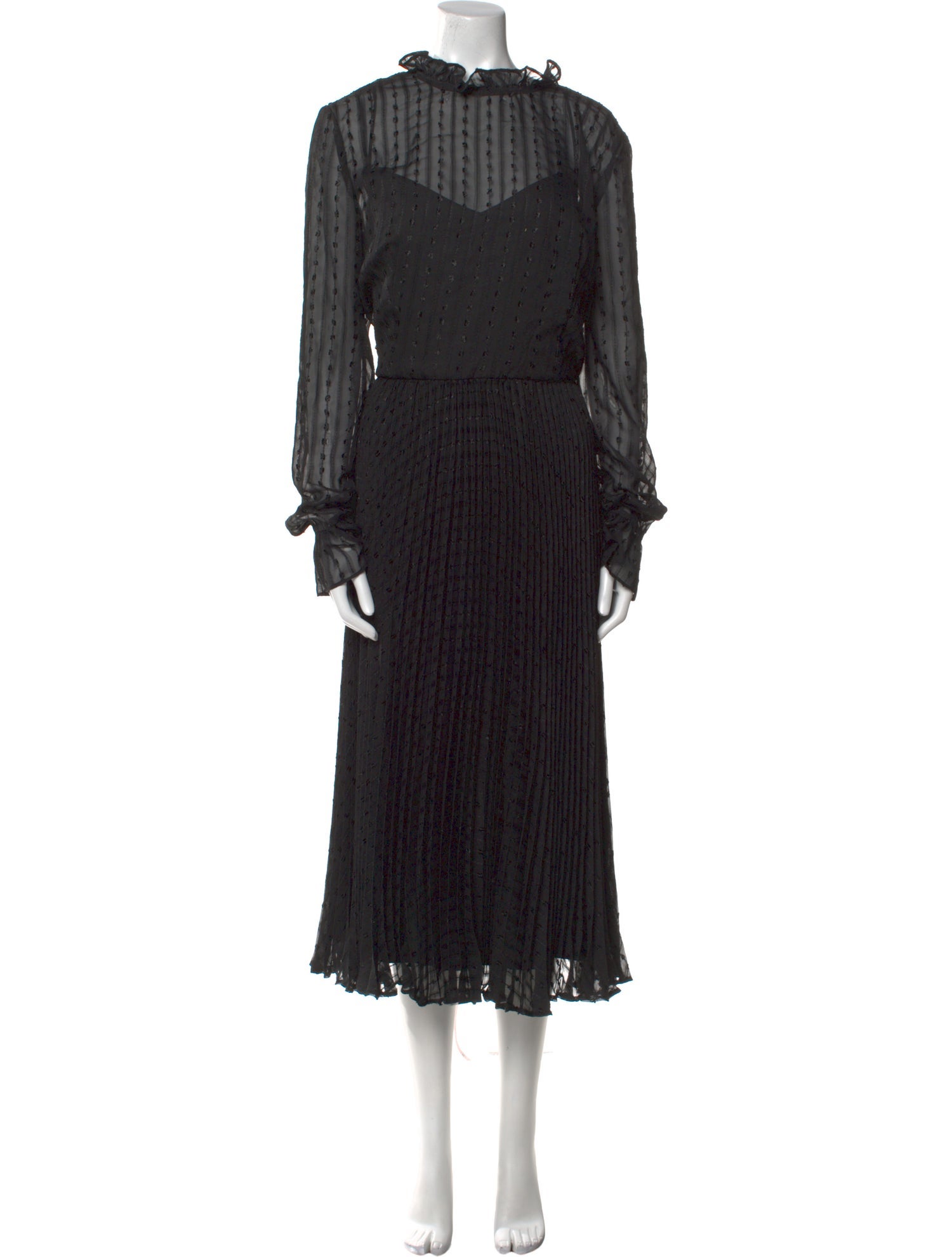 Ieena for Mac Duggal Lace Pattern Midi Length Dress w/ Tags