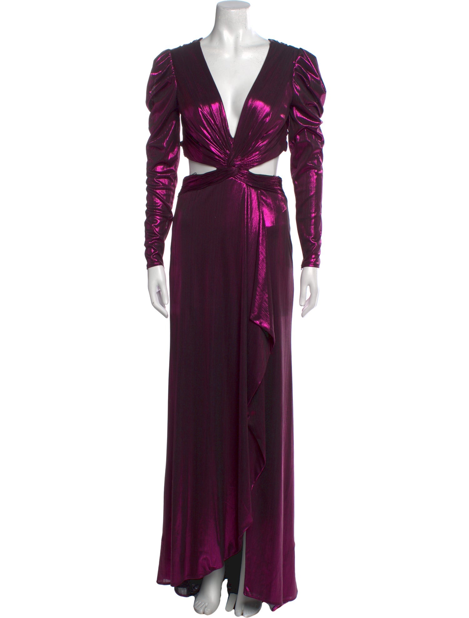 Ieena for Mac Duggal V-Neck Long Dress