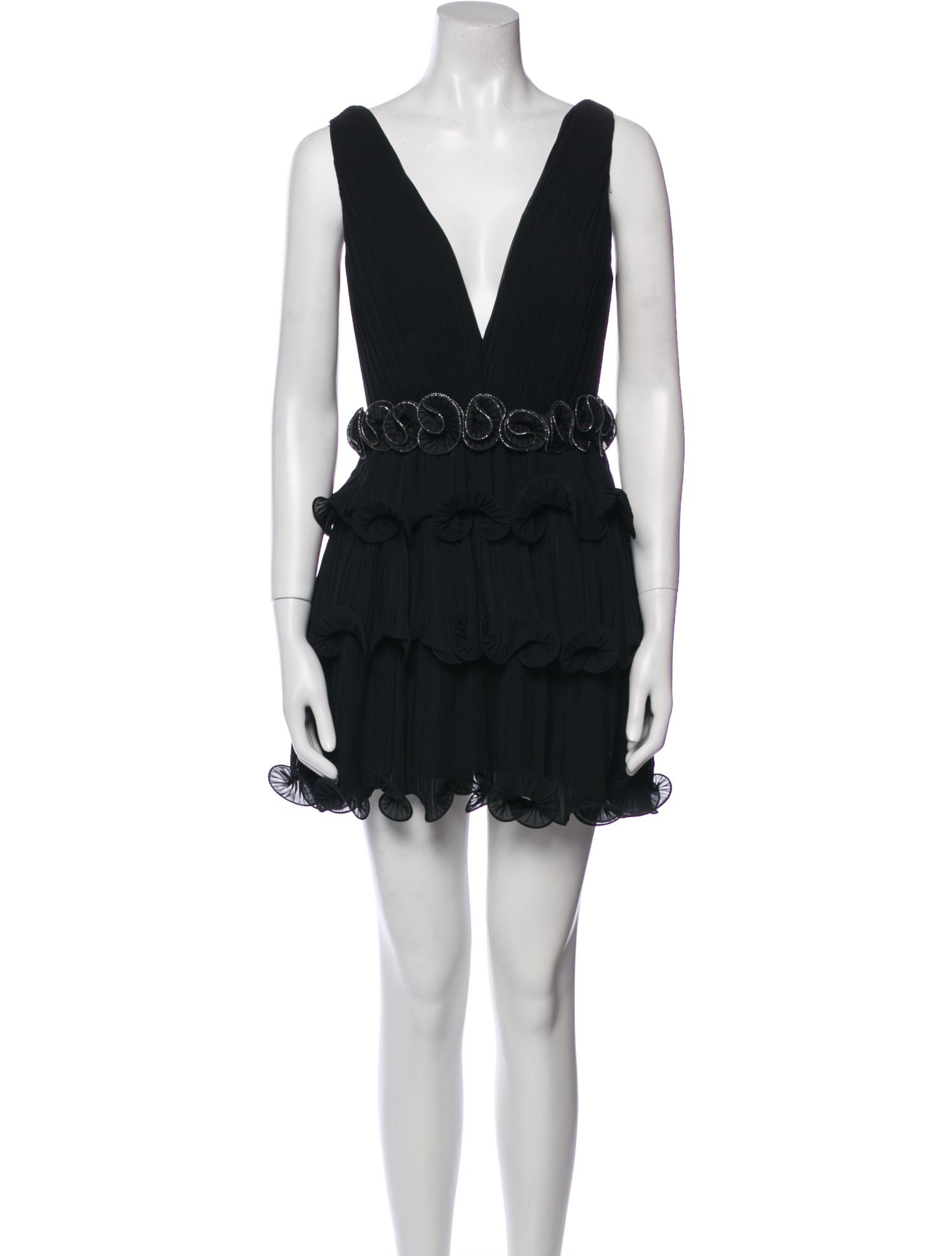 Ieena for Mac Duggal V-Neck Mini Dress w/ Tags