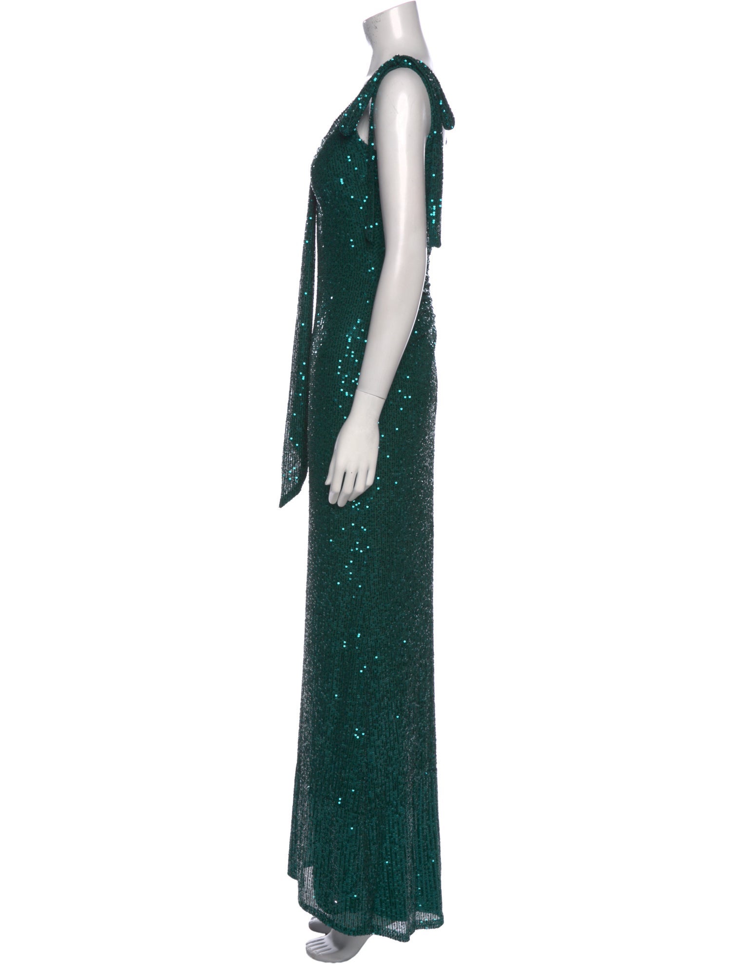 Ieena for Mac Duggal V-Neck Long Dress w/ Tags