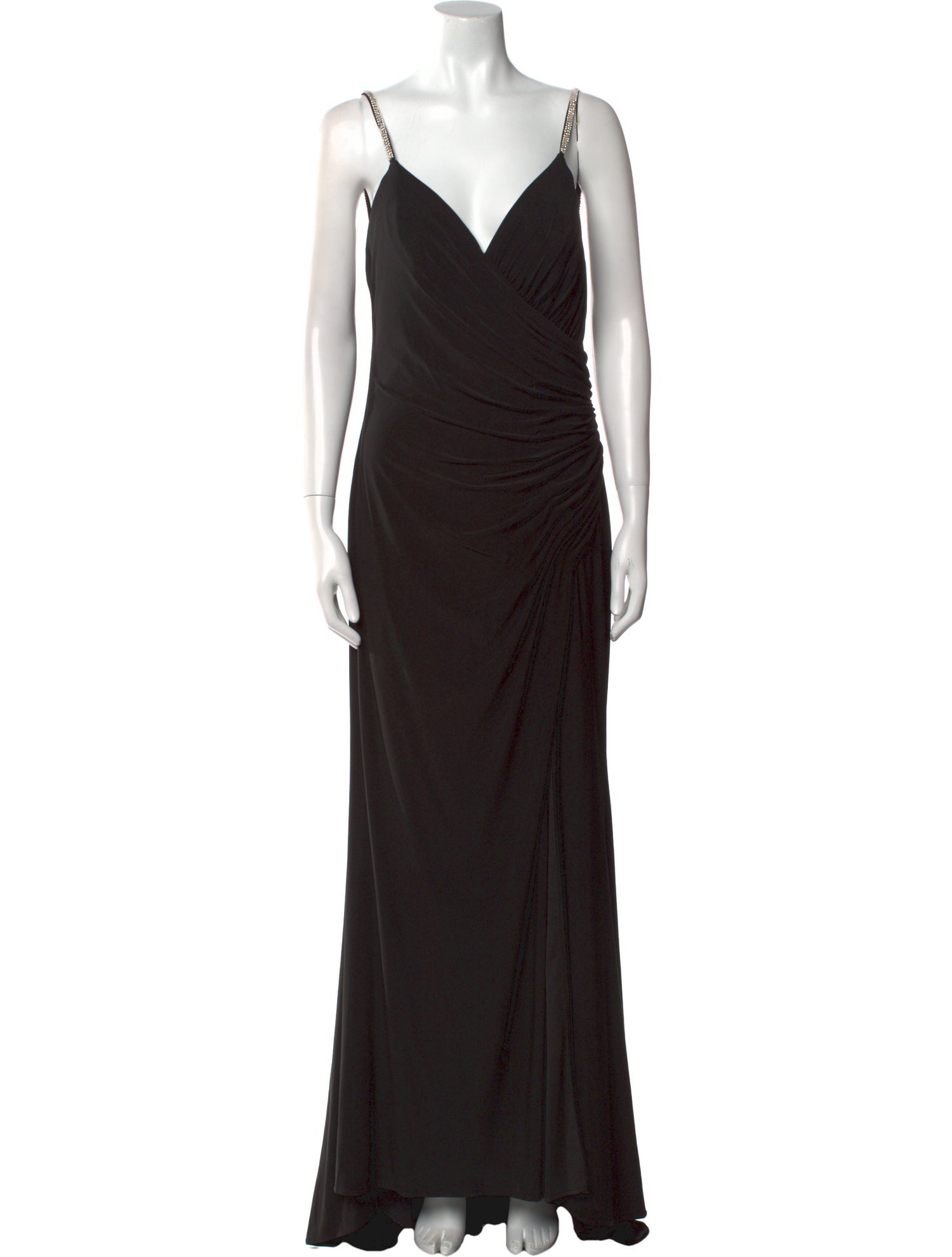 Ieena for Mac Duggal V-Neck Long Dress