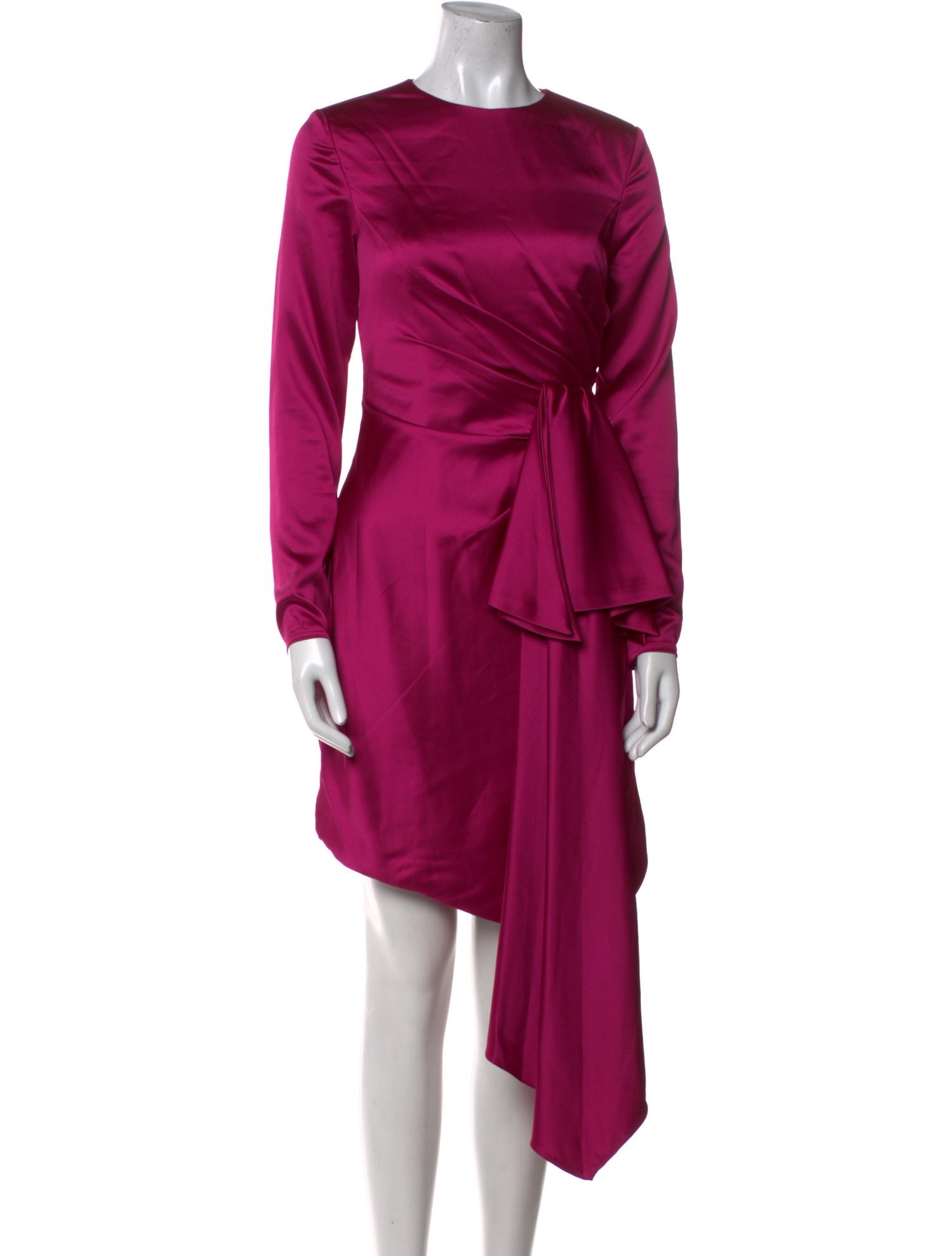 Ieena for Mac Duggal Crew Neck Midi Length Dress