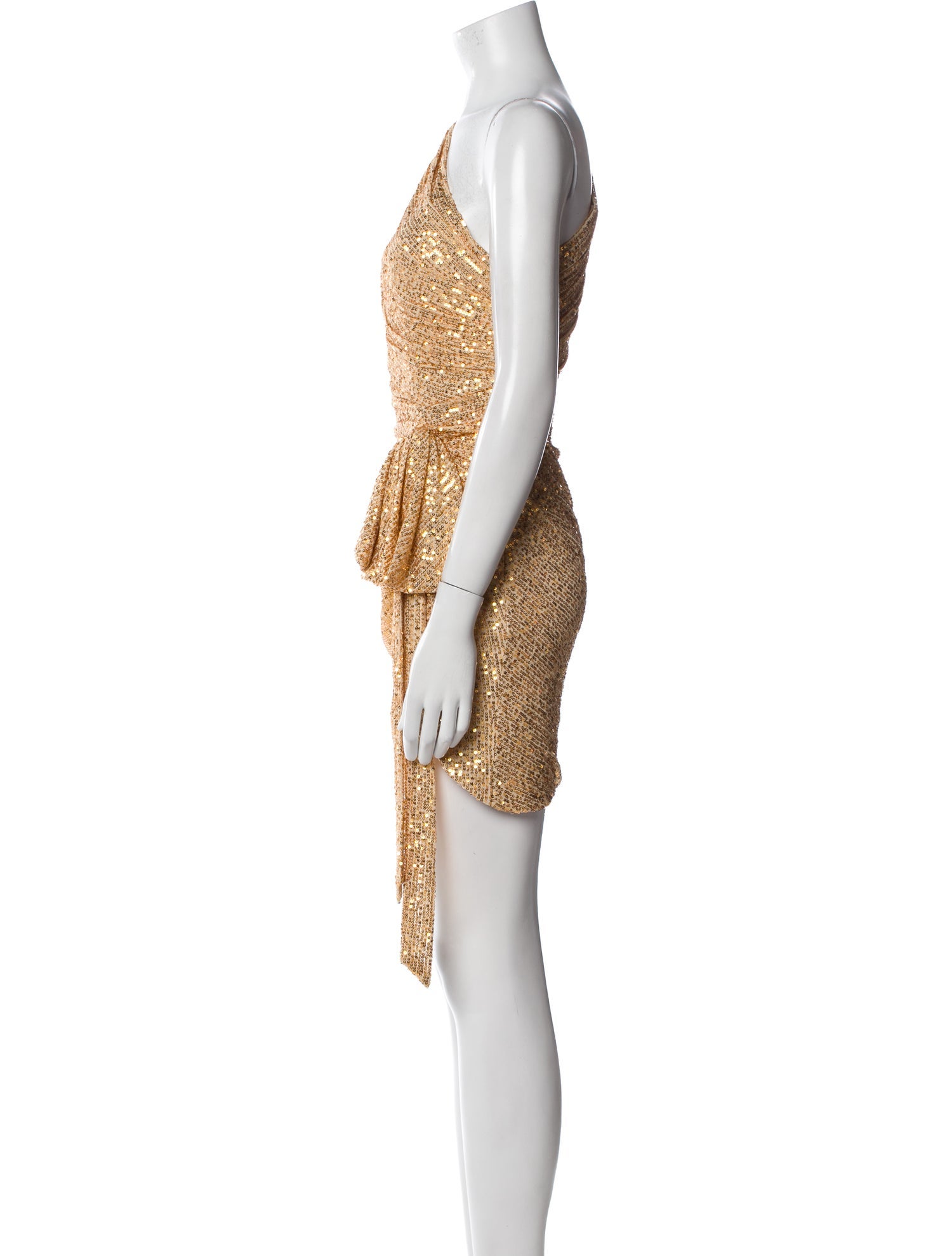 Ieena for Mac Duggal One-Shoulder Mini Dress