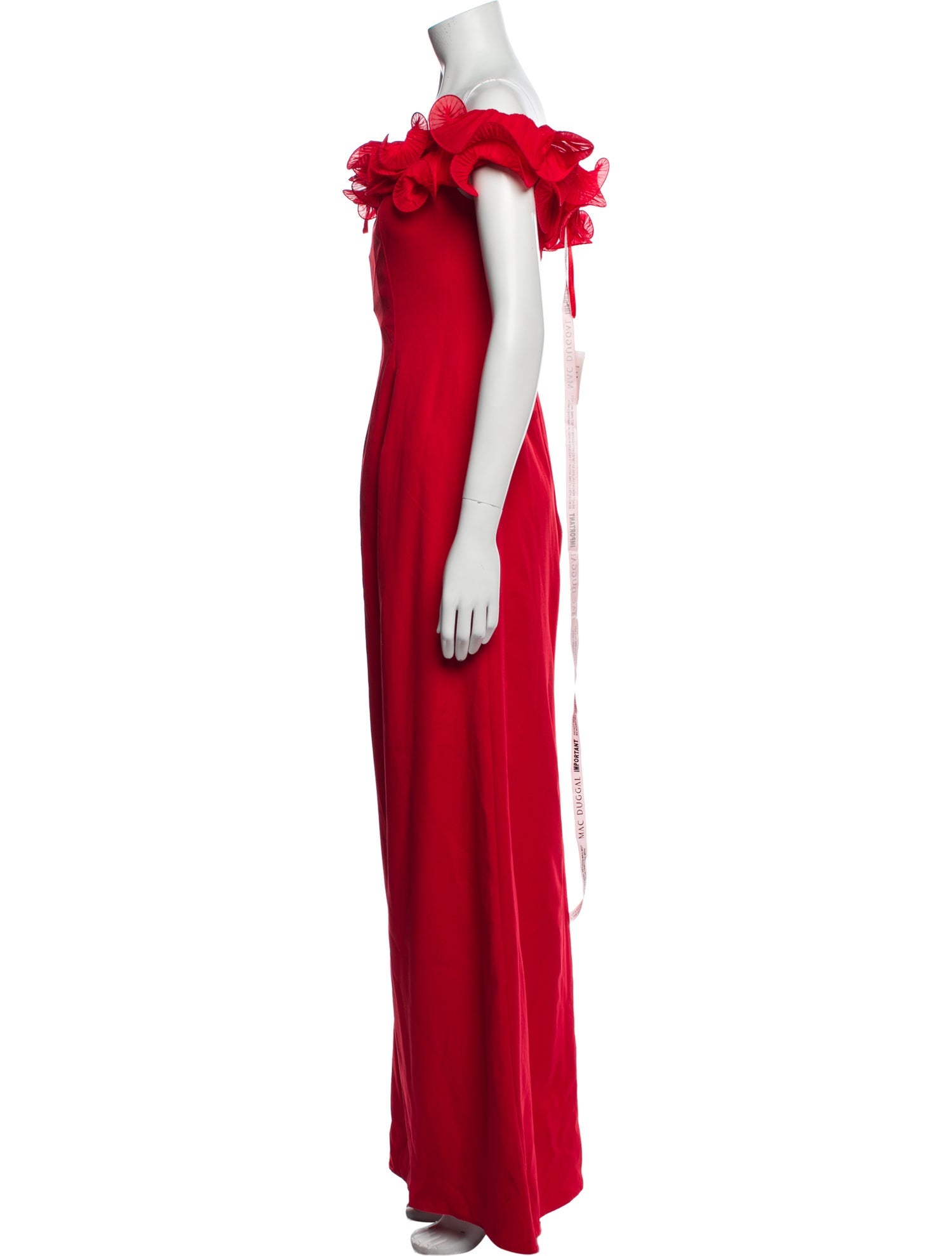 Ieena for Mac Duggal Off-The-Shoulder Long Dress