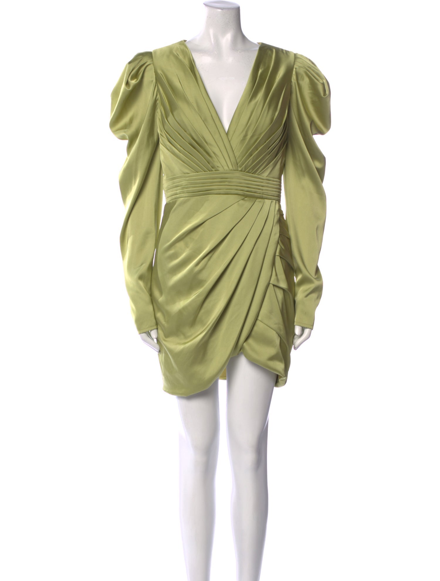 Ieena for Mac Duggal V-Neck Knee-Length Dress