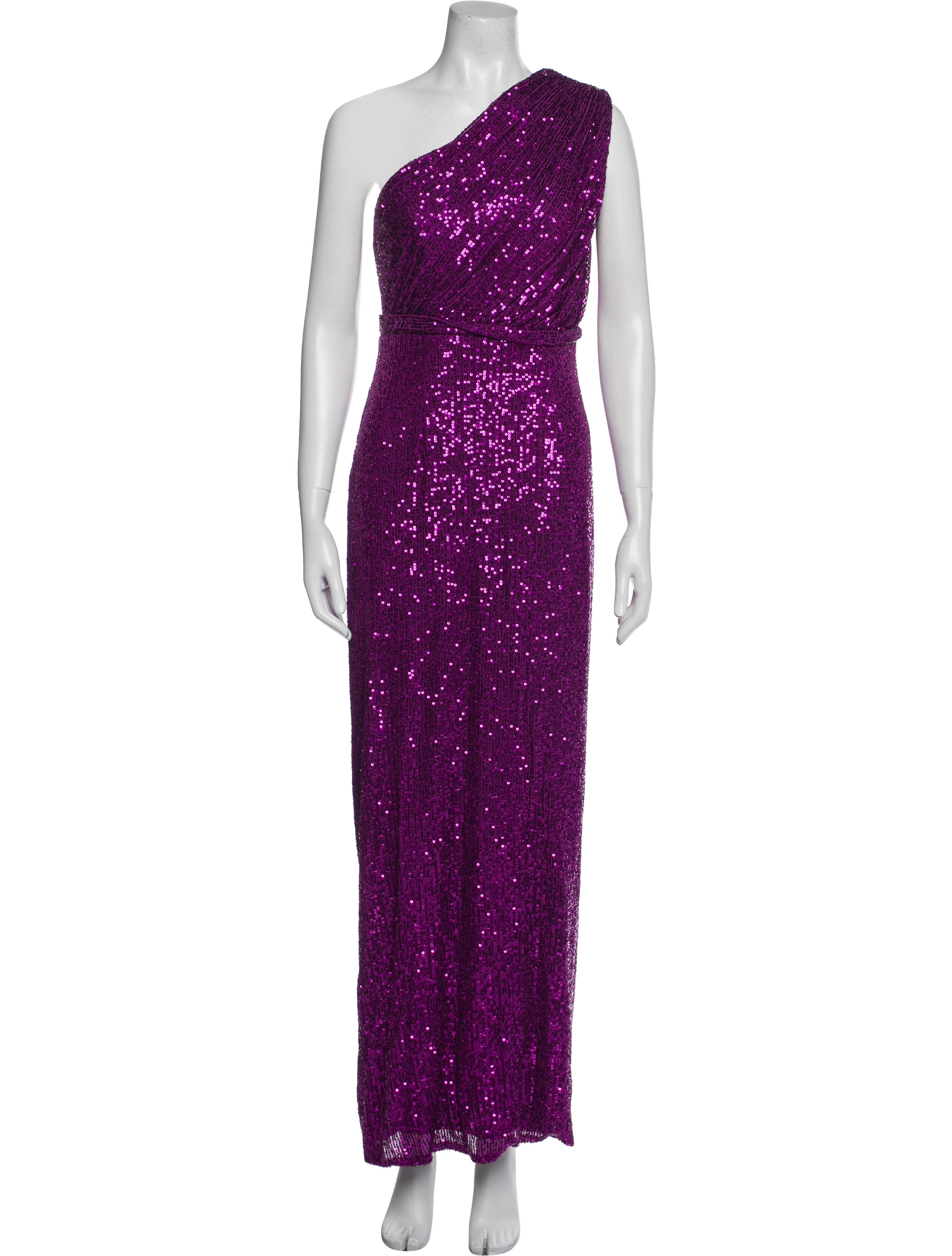 Ieena for Mac Duggal One-Shoulder Long Dress