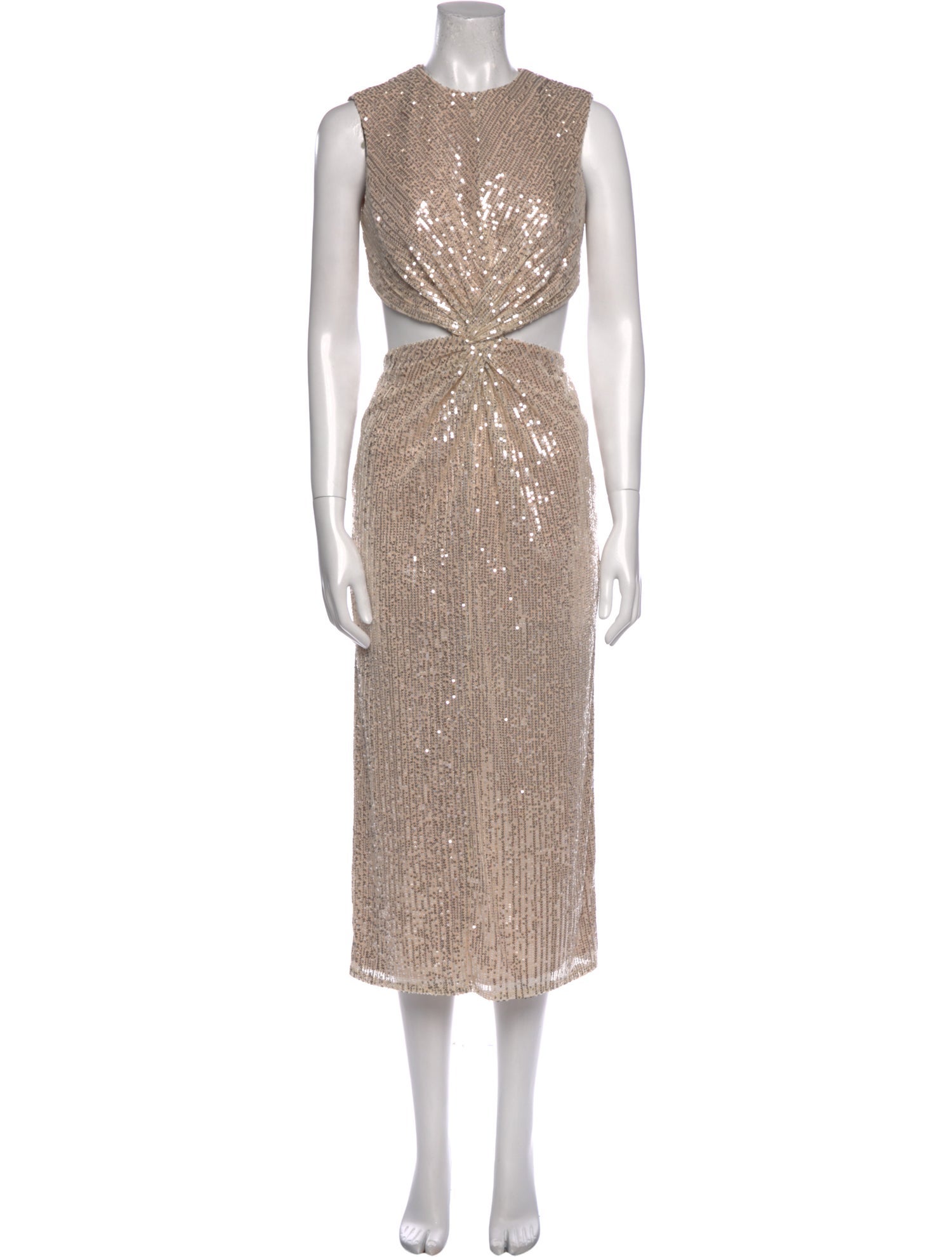 Ieena for Mac Duggal Sequin Midi Length Dress