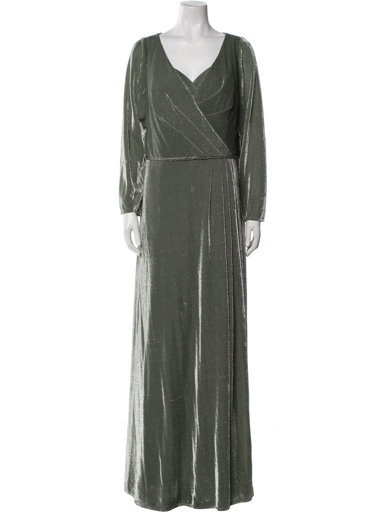 Ieena for Mac Duggal V-Neck Long Dress