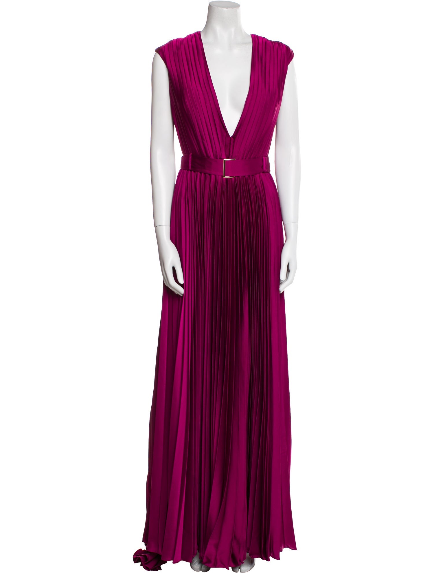 Ieena for Mac Duggal V-Neck Long Dress