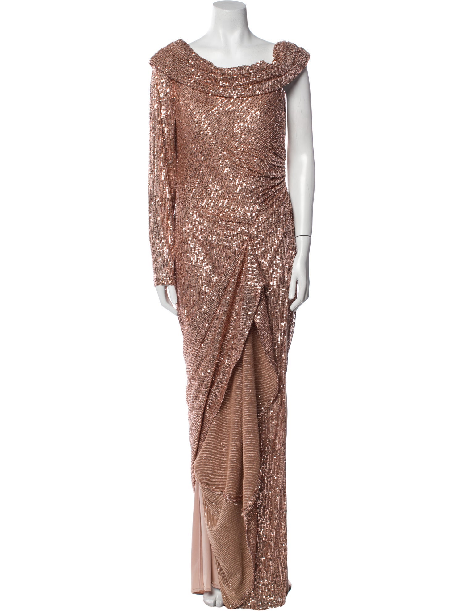 Ieena for Mac Duggal Patterned Long Dress w/ Tags