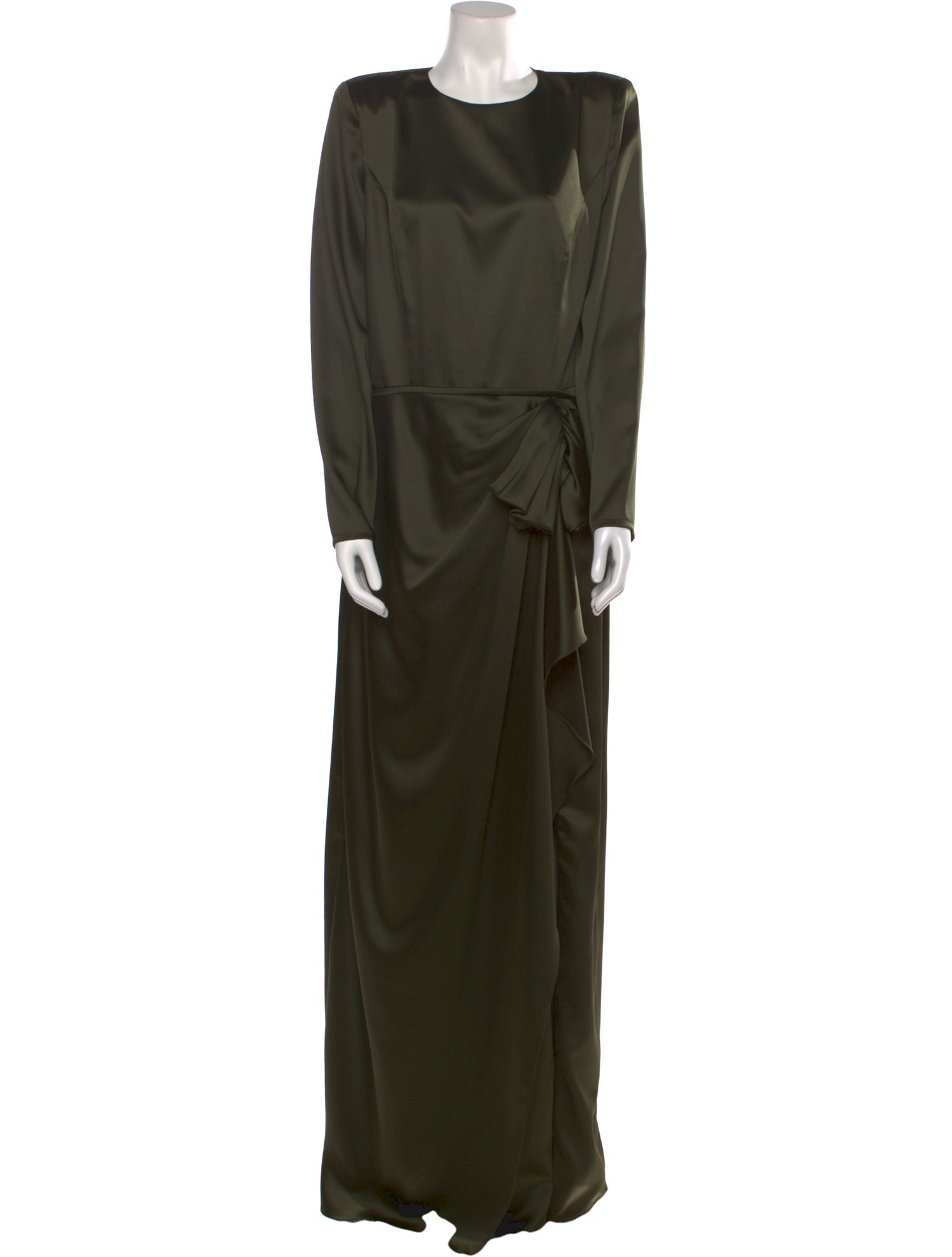 Ieena for Mac Duggal Crew Neck Long Dress