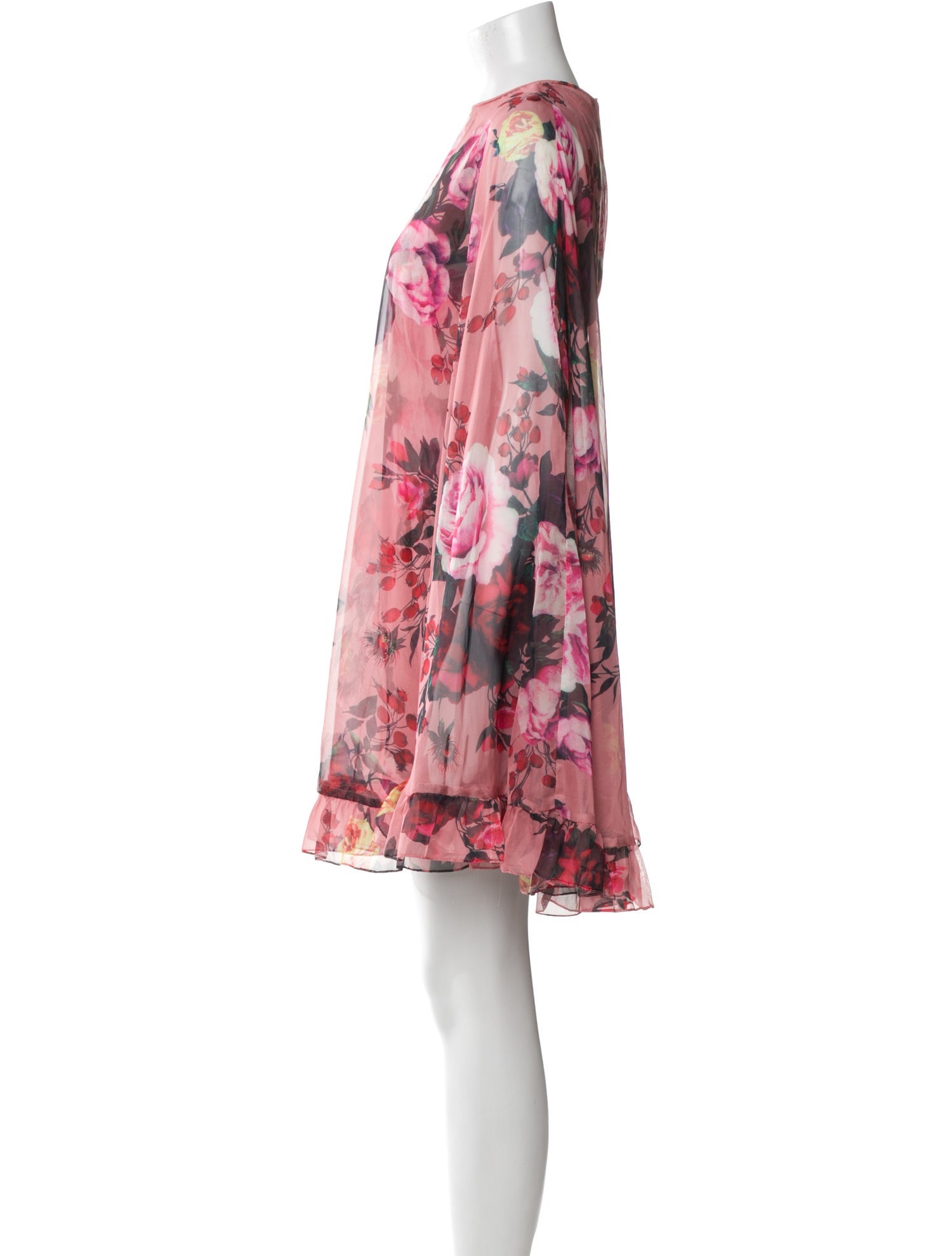 Ieena for Mac Duggal Floral Print Knee-Length Dress