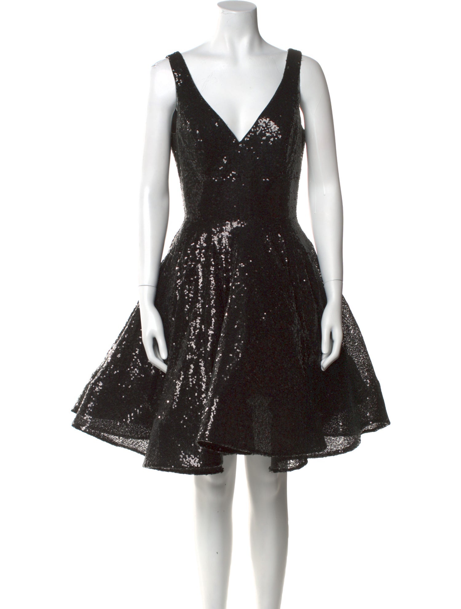 Ieena for Mac Duggal V-Neck Mini Dress