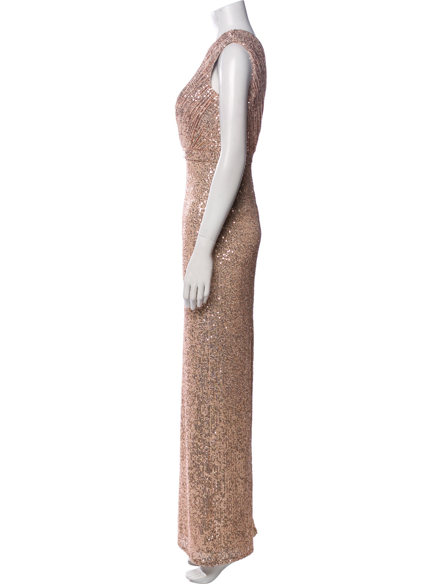 Ieena for Mac Duggal Patterned Long Dress