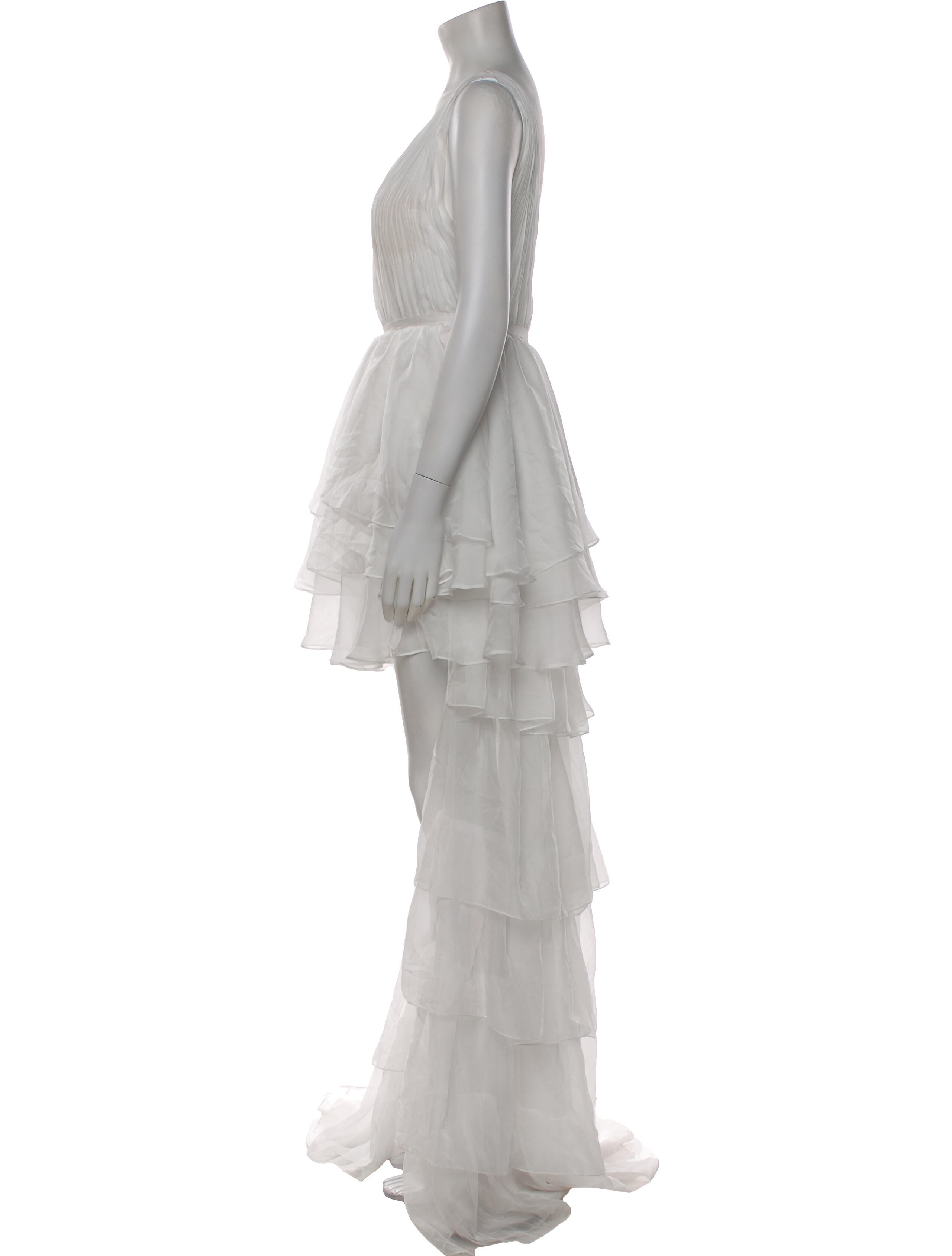 Ieena for Mac Duggal V-Neck Long Dress