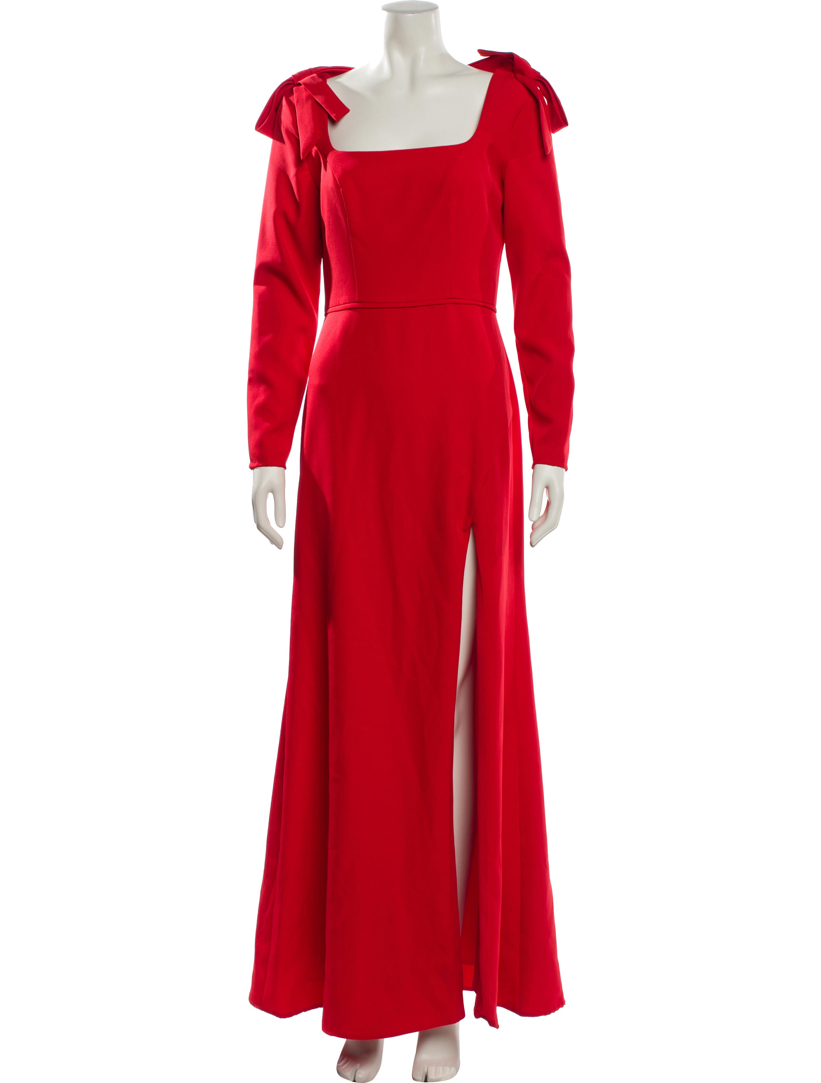 Ieena for Mac Duggal Square Neckline Long Dress