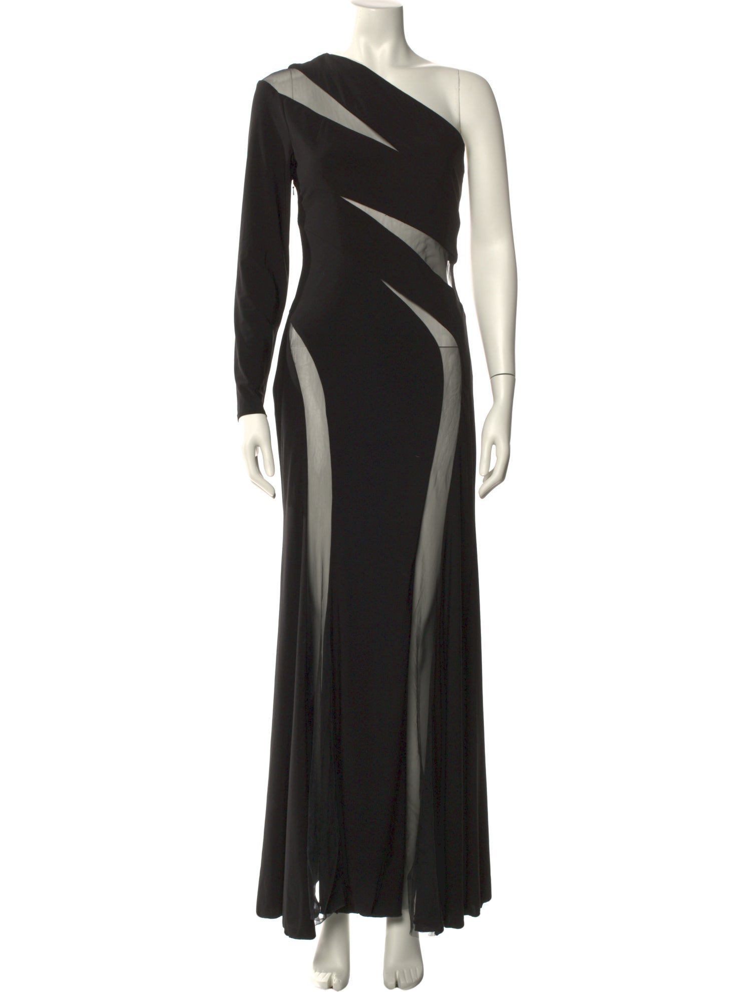 Ieena for Mac Duggal One-Shoulder Long Dress