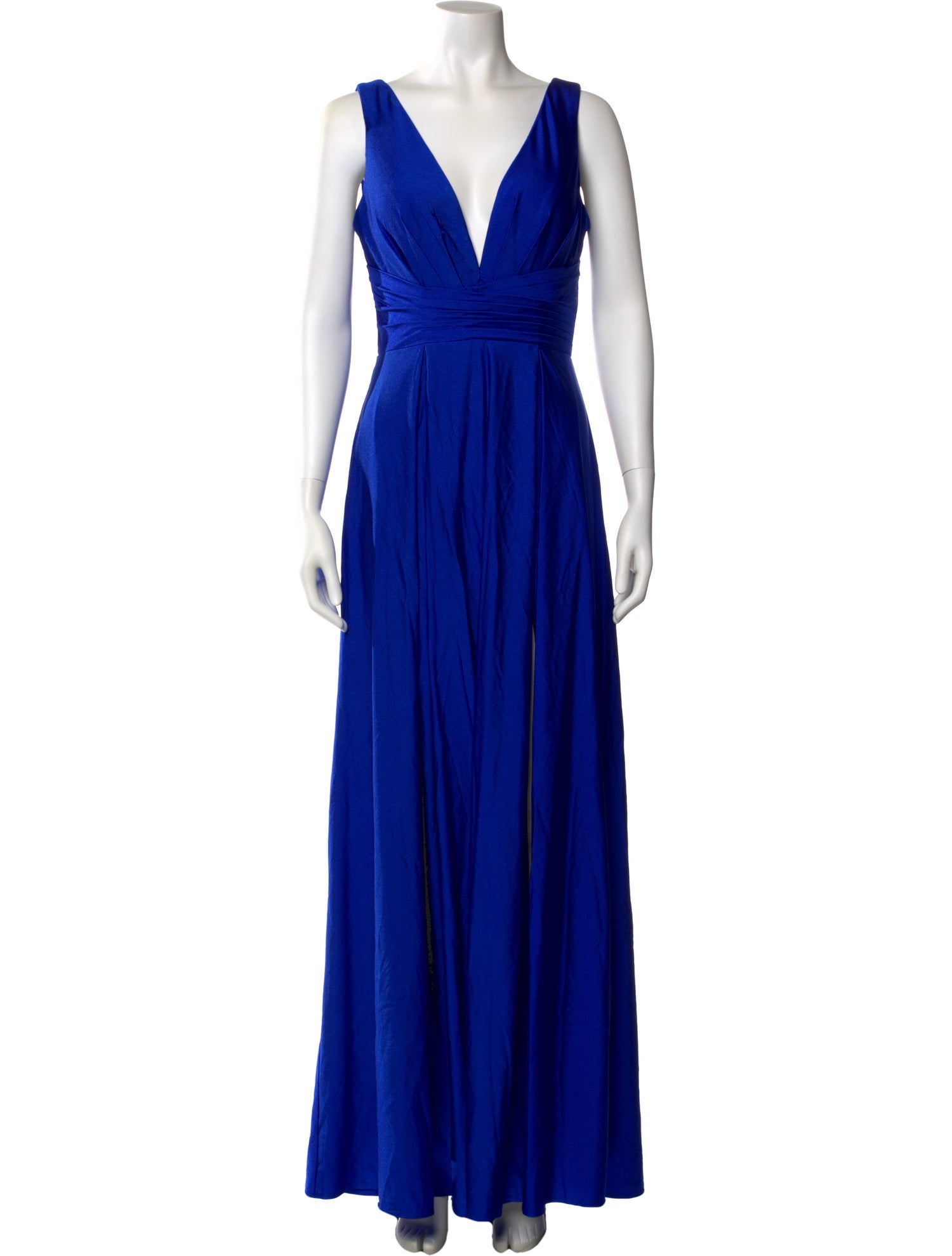 Ieena for Mac Duggal V-Neck Long Dress