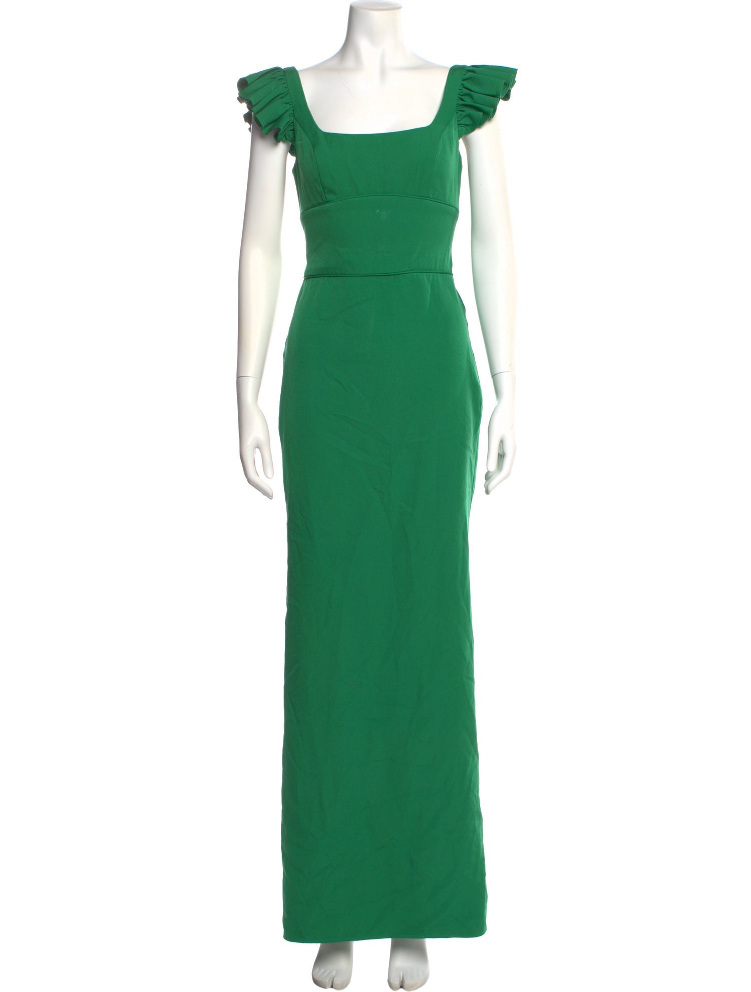 Ieena for Mac Duggal Square Neckline Long Dress