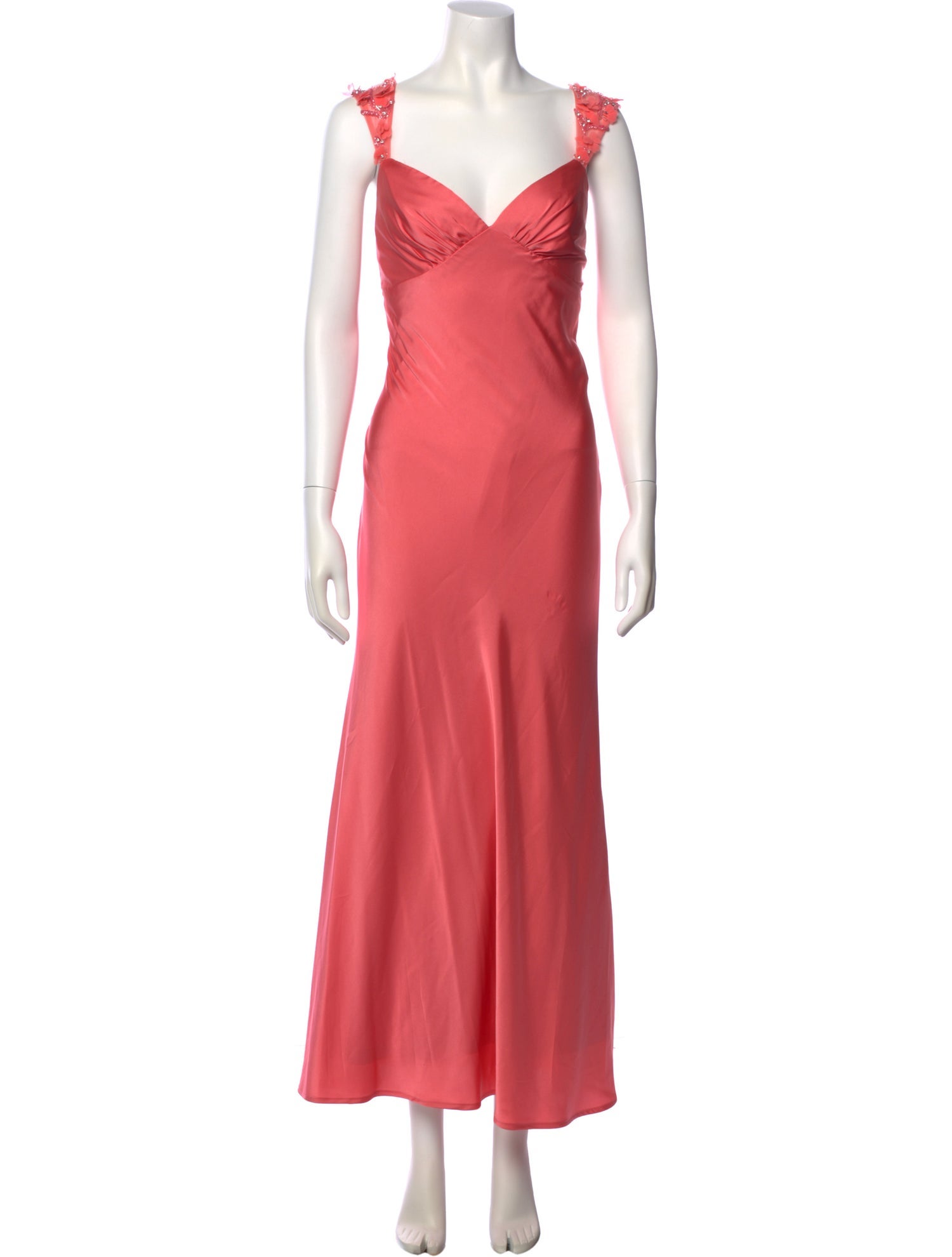 Ieena for Mac Duggal V-Neck Long Dress