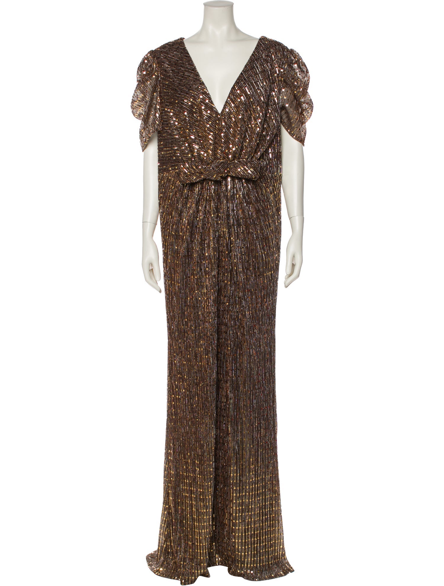 Ieena for Mac Duggal Printed Long Dress