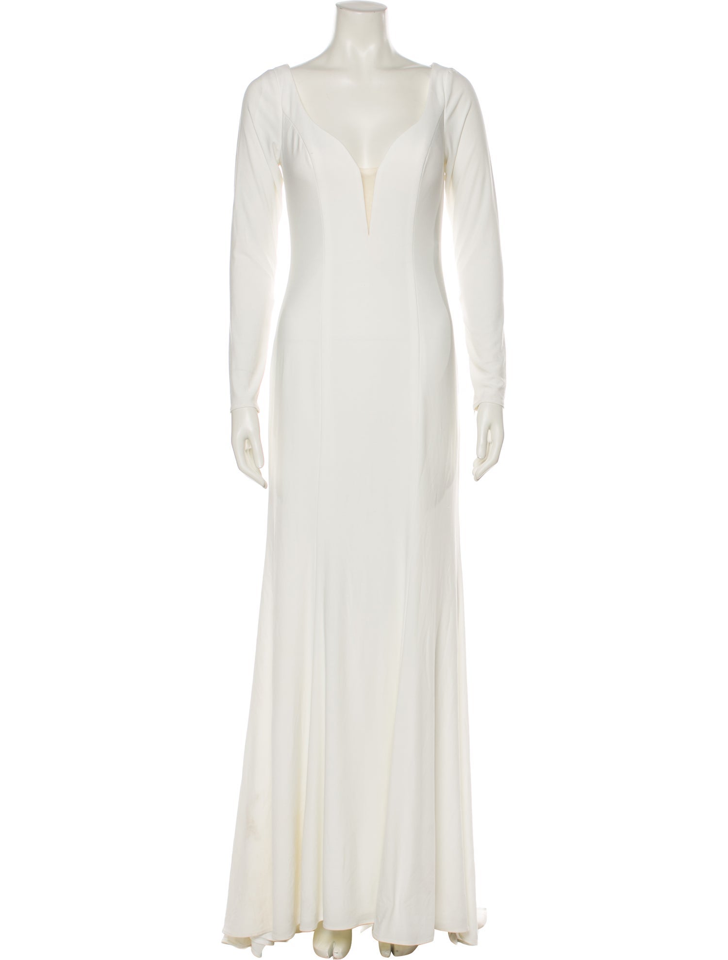 Ieena for Mac Duggal V-Neck Long Dress