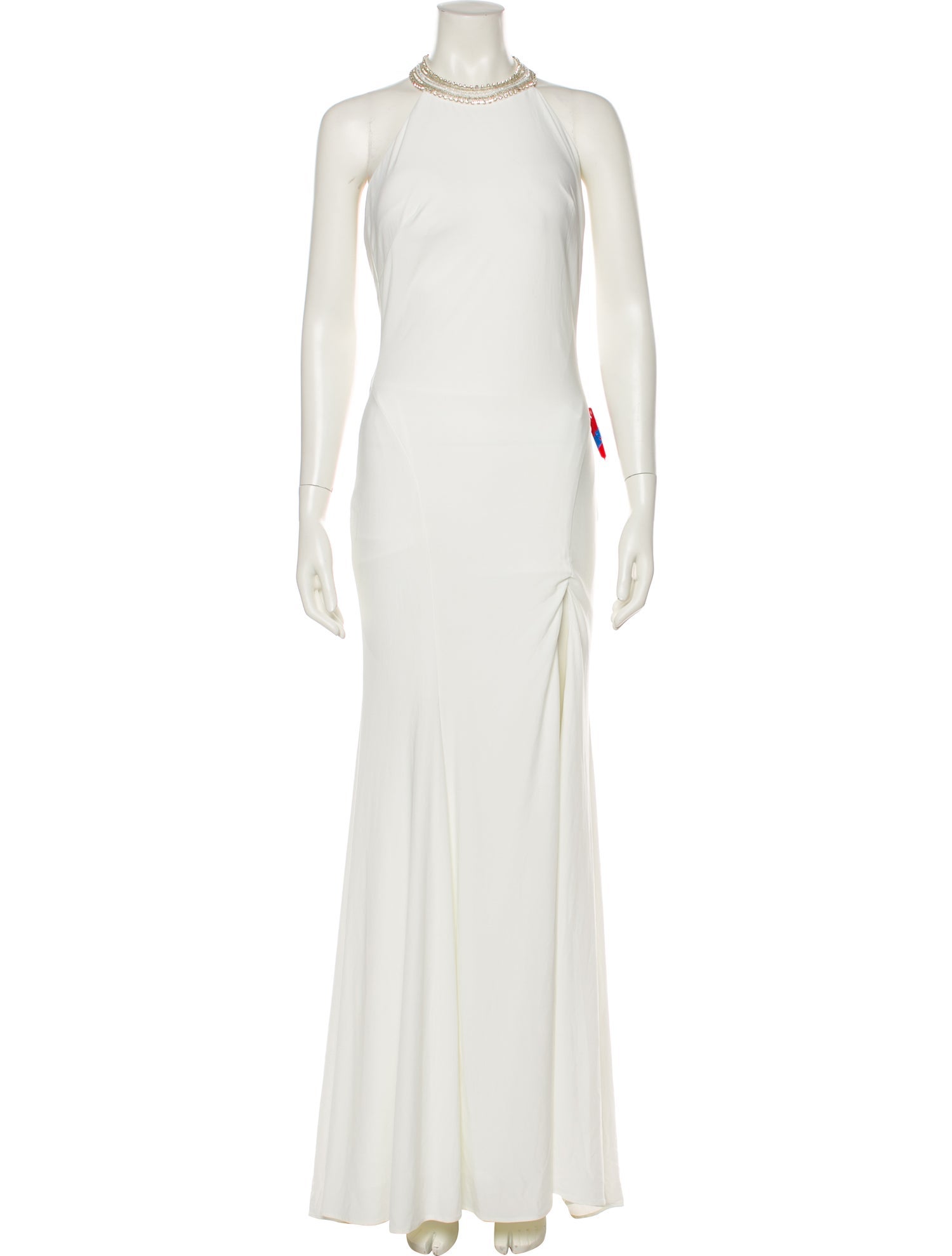 Ieena for Mac Duggal Mock Neck Long Dress