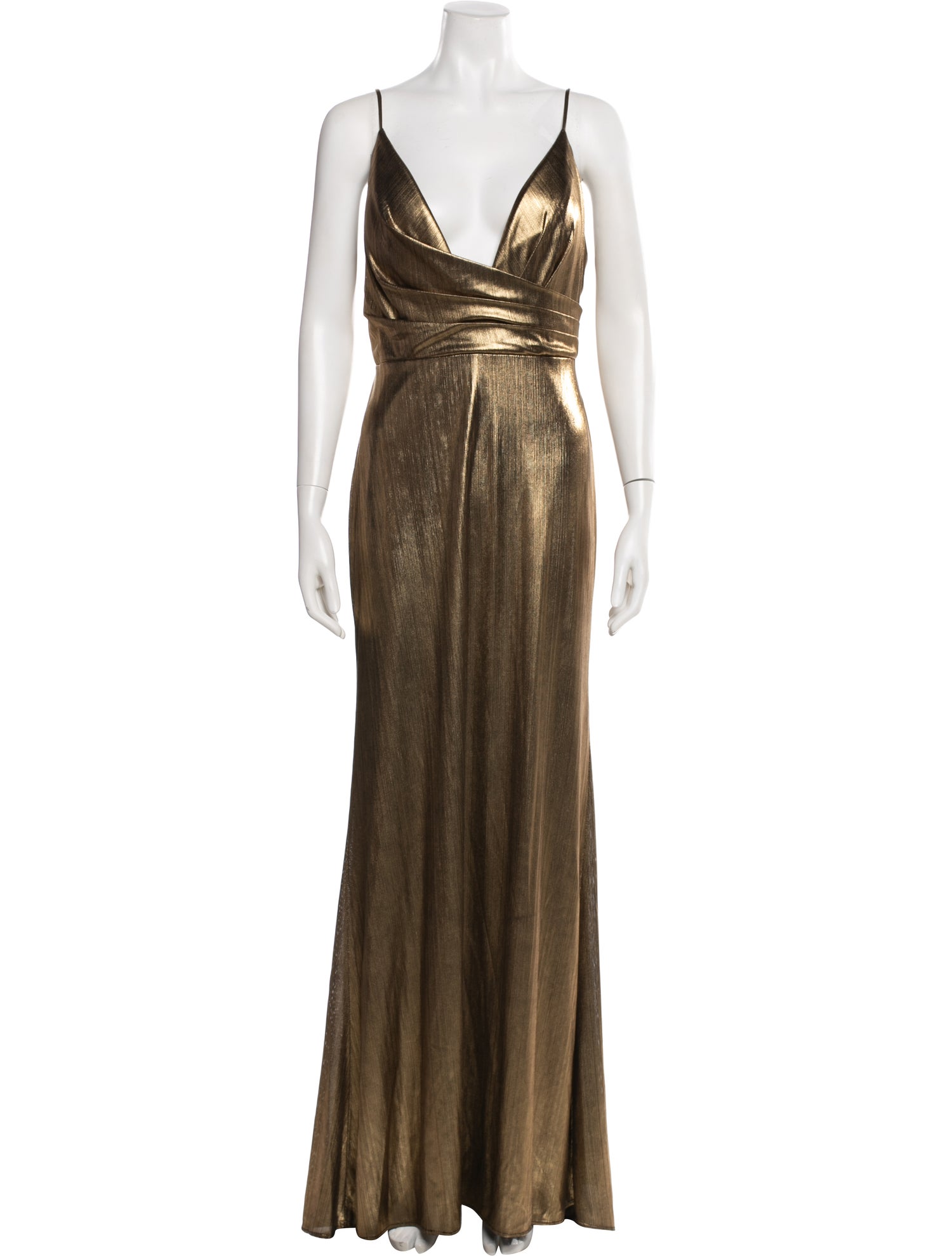 Ieena for Mac Duggal V-Neck Long Dress