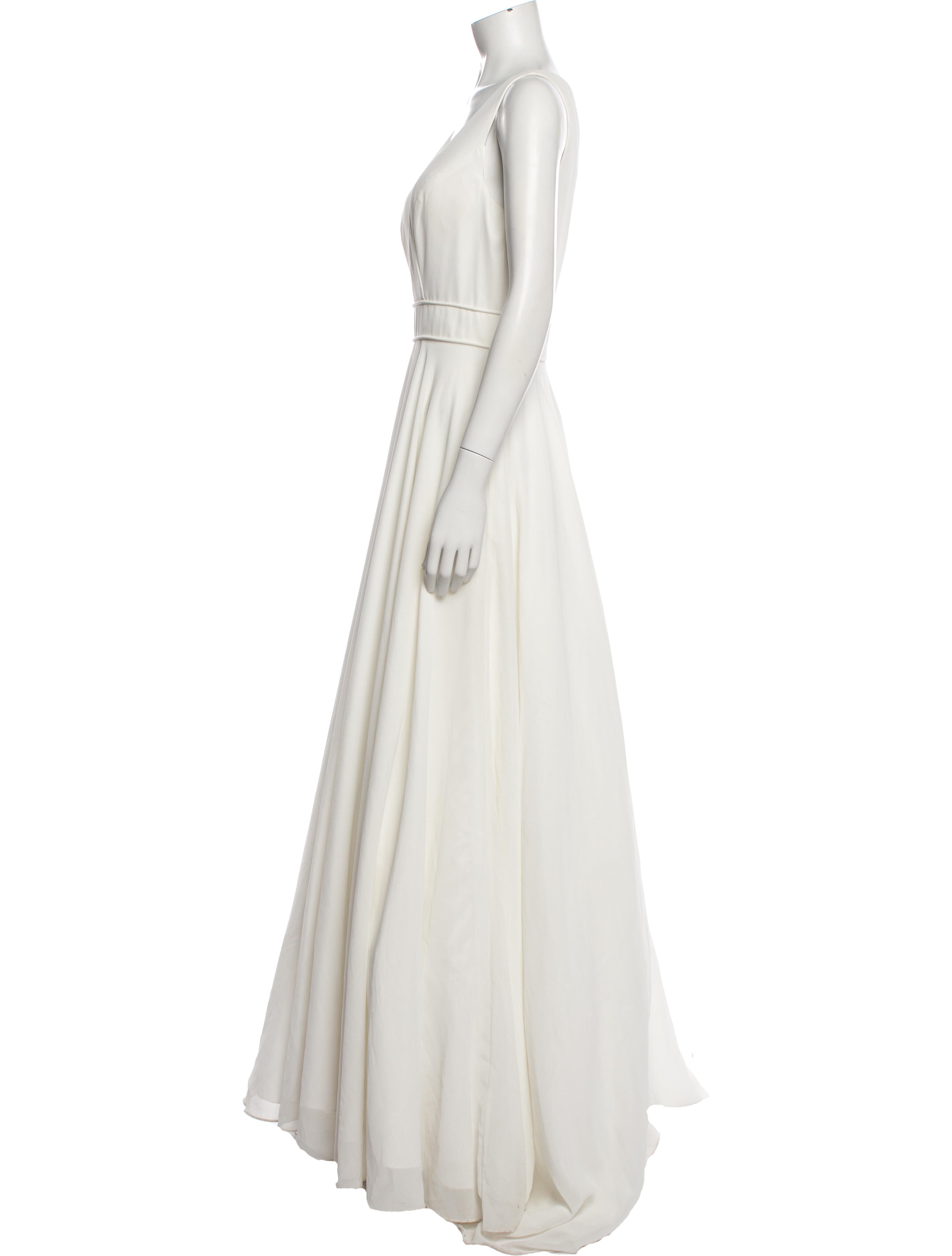 Ieena for Mac Duggal V-Neck Long Dress