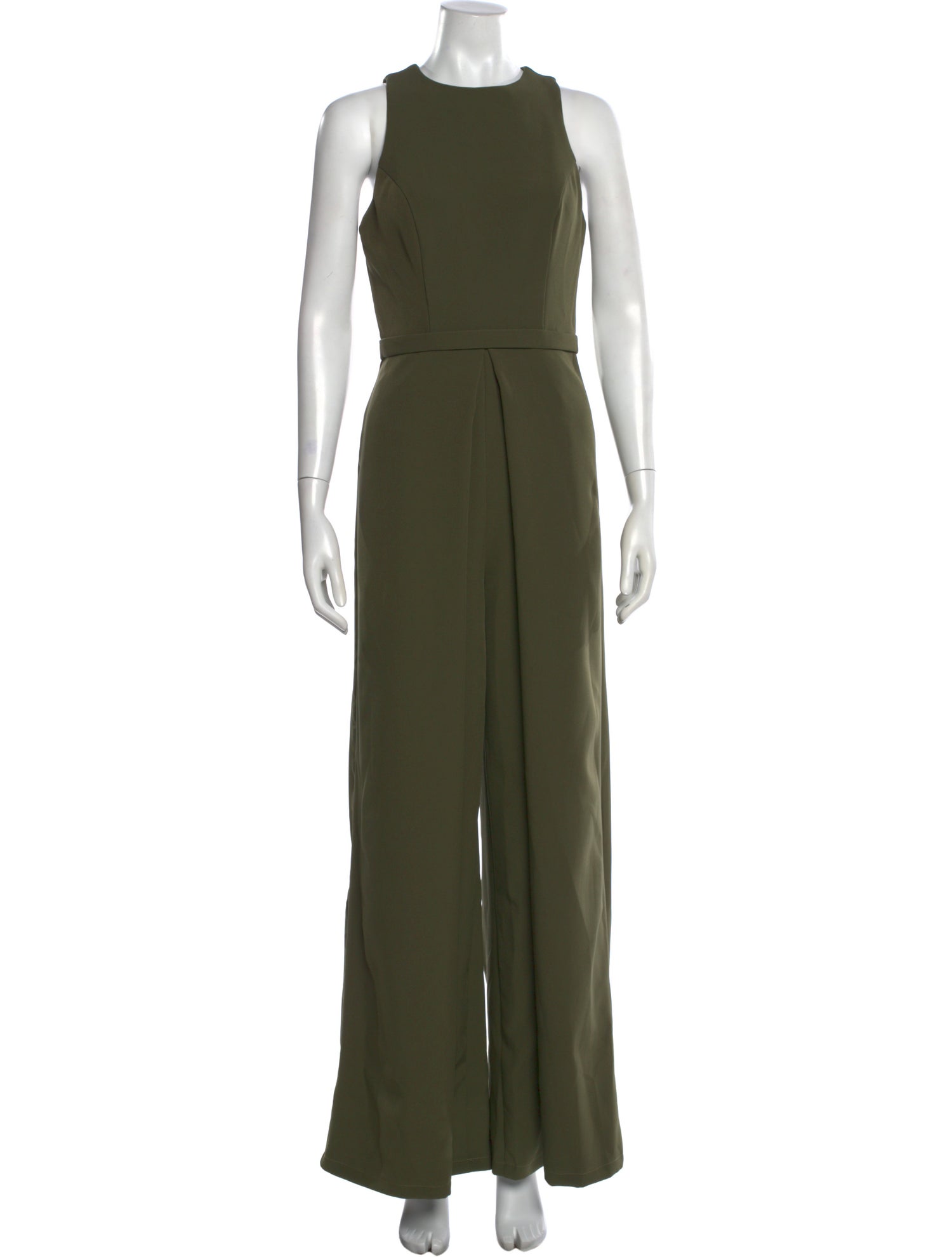 Ieena for Mac Duggal Crew Neck Jumpsuit