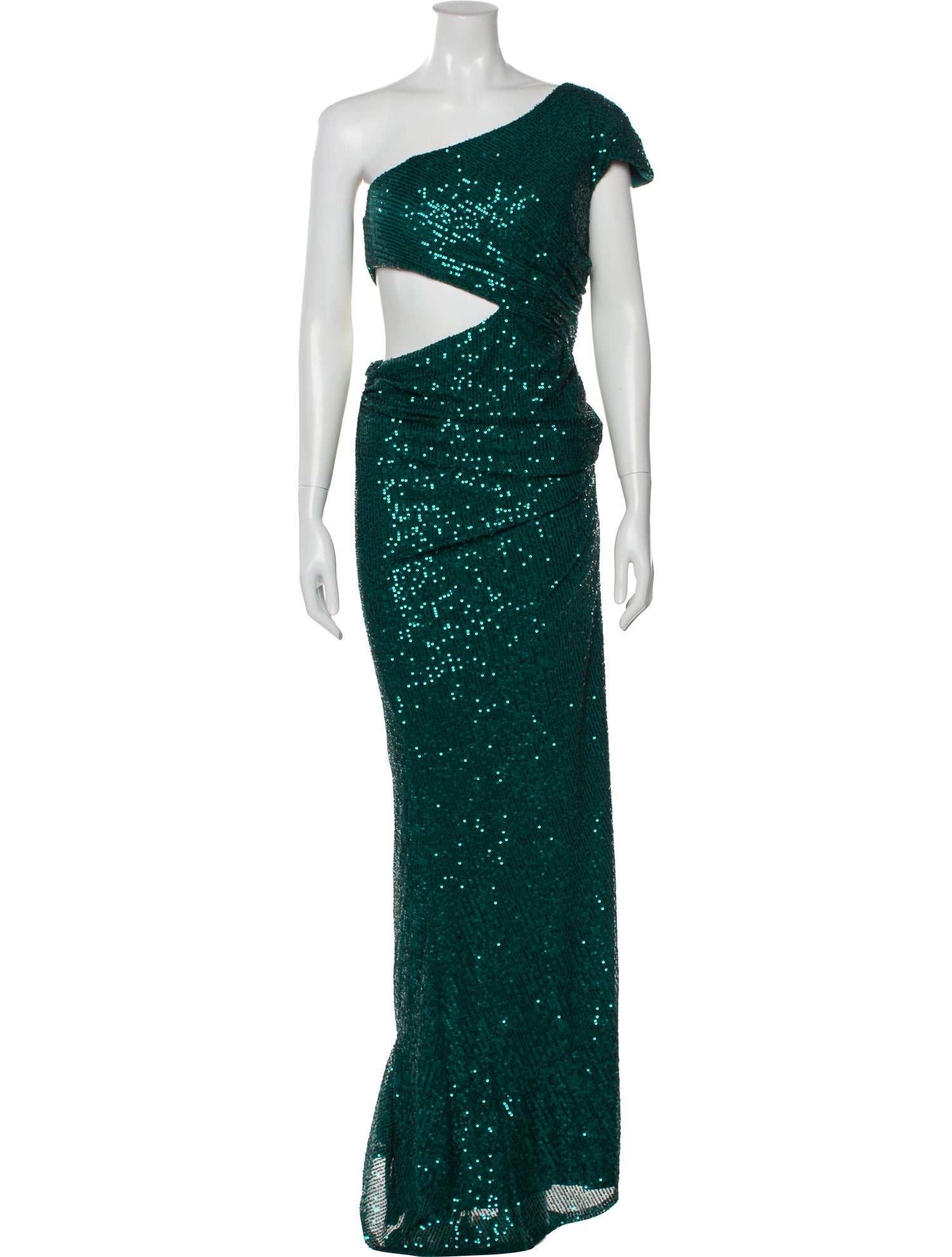 Ieena for Mac Duggal One-Shoulder Long Dress w/ Tags