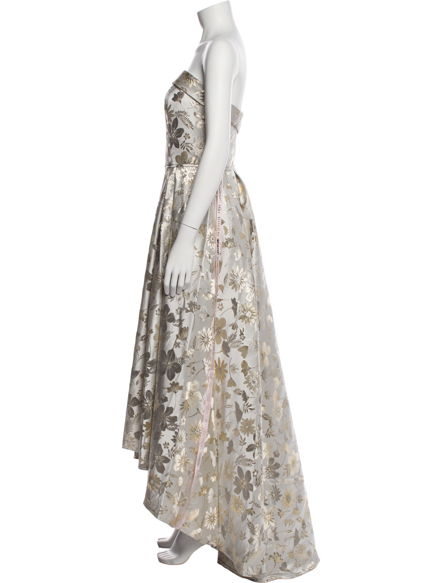 Ieena for Mac Duggal Floral Print Long Dress w/ Tags