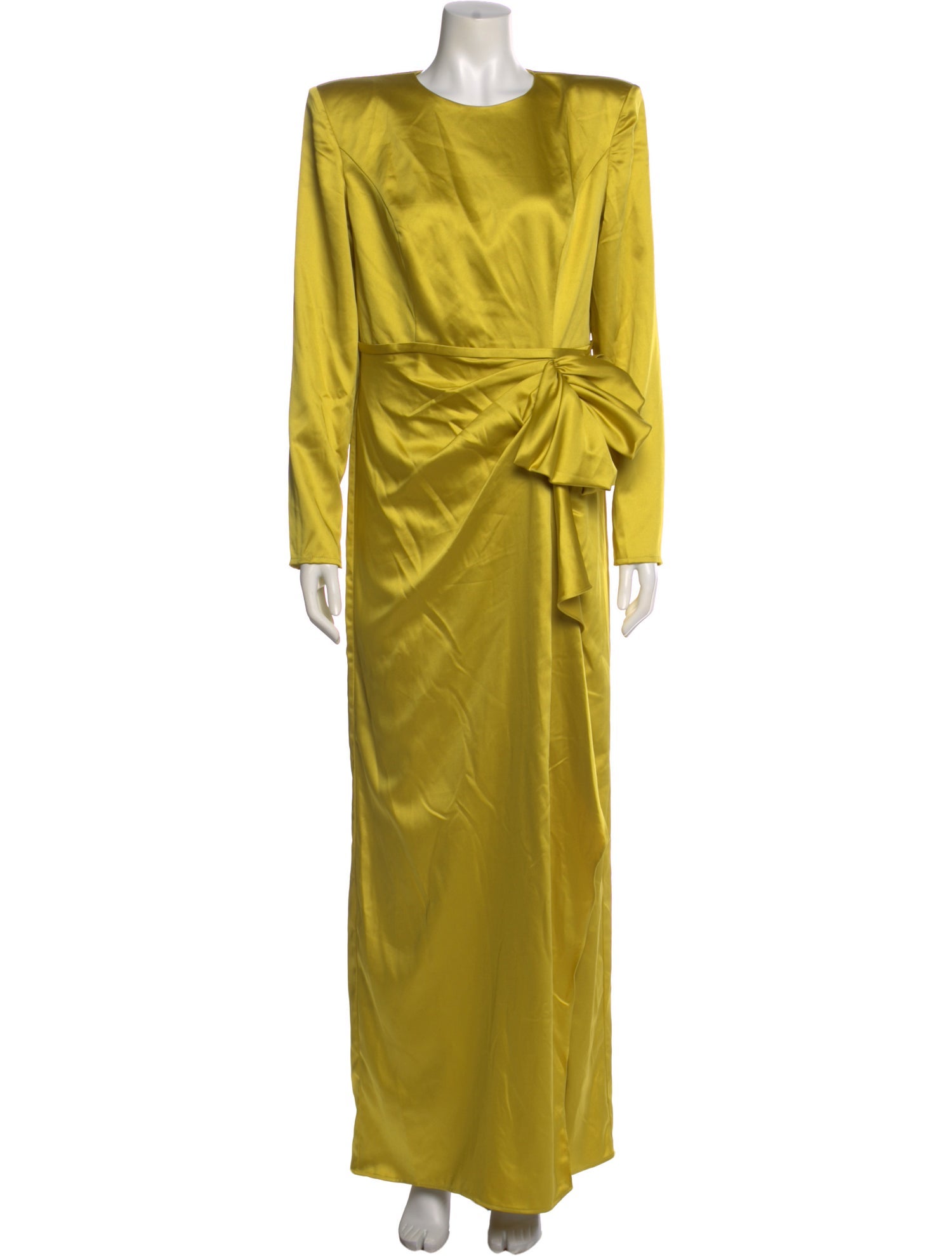 Ieena for Mac Duggal Crew Neck Long Dress