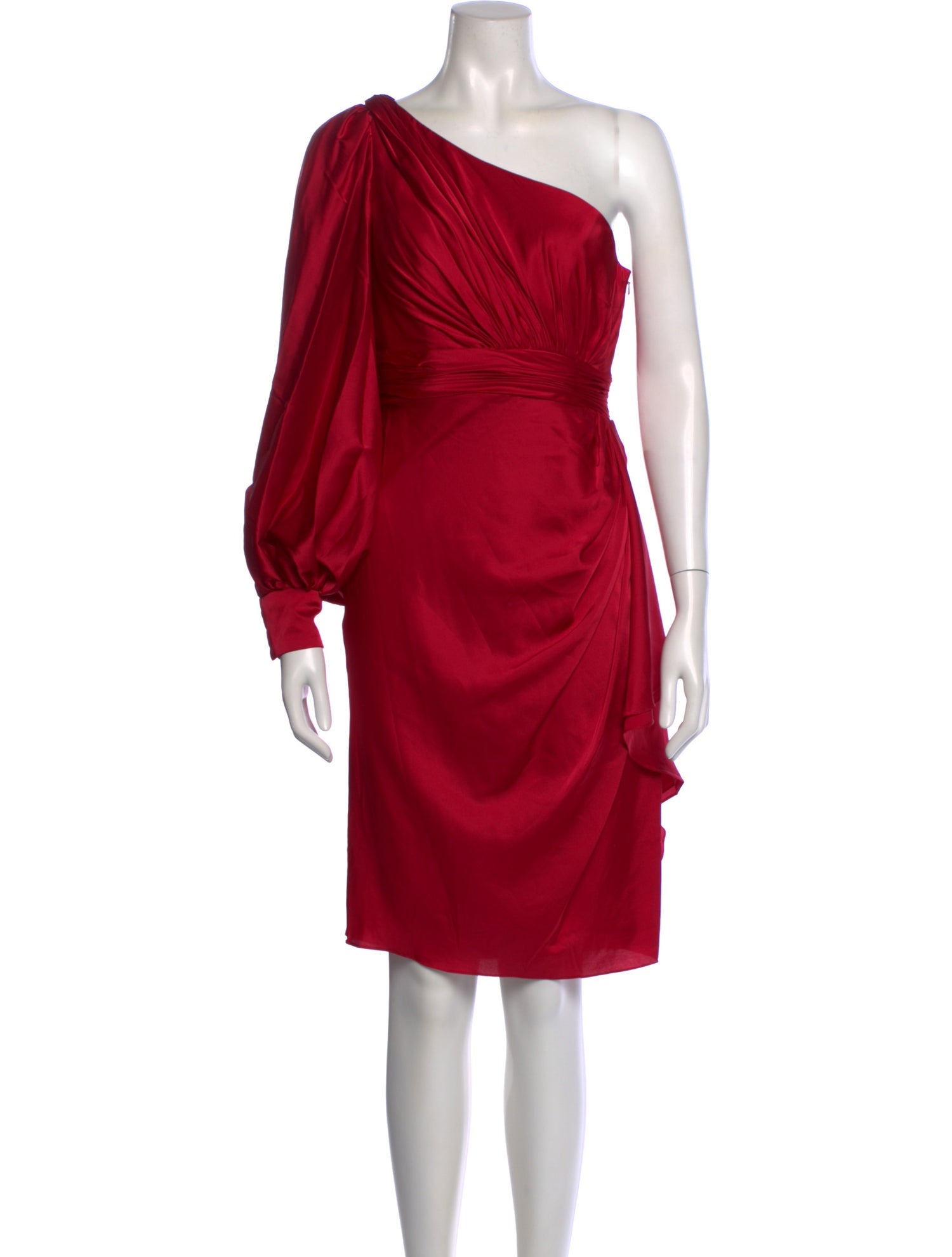 Ieena for Mac Duggal One-Shoulder Knee-Length Dress w/ Tags