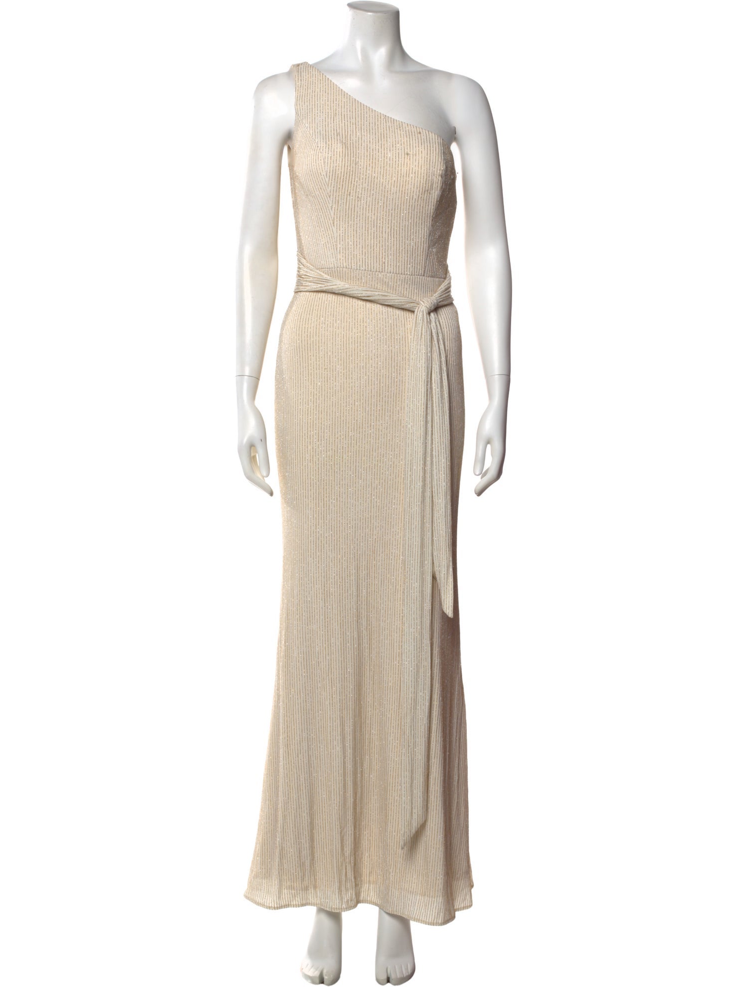 Ieena for Mac Duggal One-Shoulder Long Dress