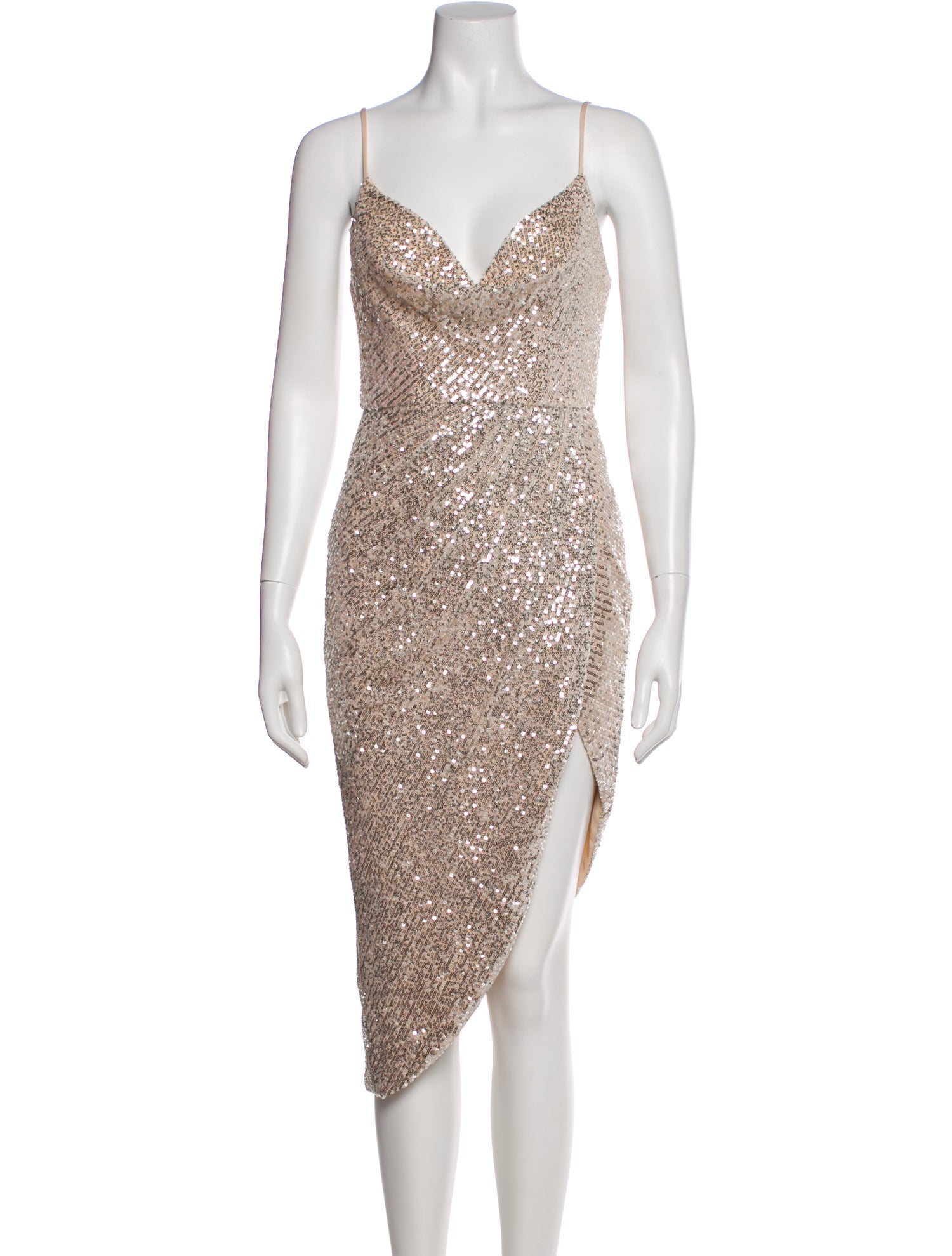 Ieena for Mac Duggal V-Neck Midi Length Dress w/ Tags