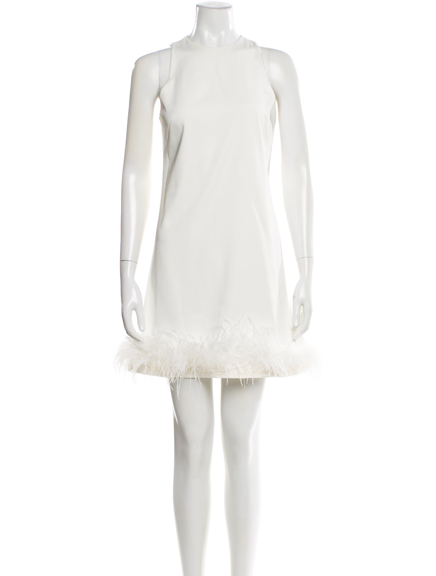 Ieena for Mac Duggal Crew Neck Mini Dress