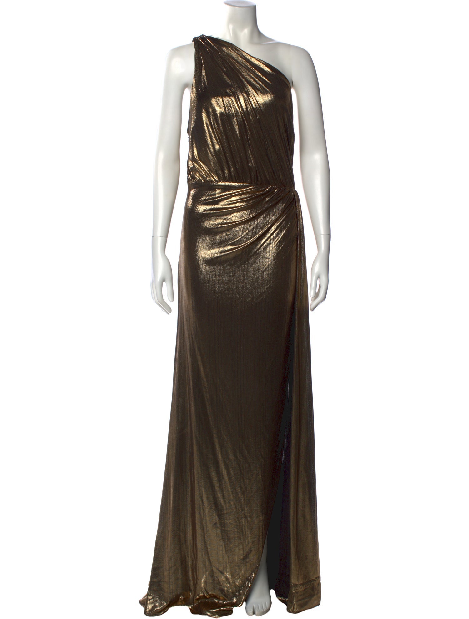 Ieena for Mac Duggal One-Shoulder Long Dress