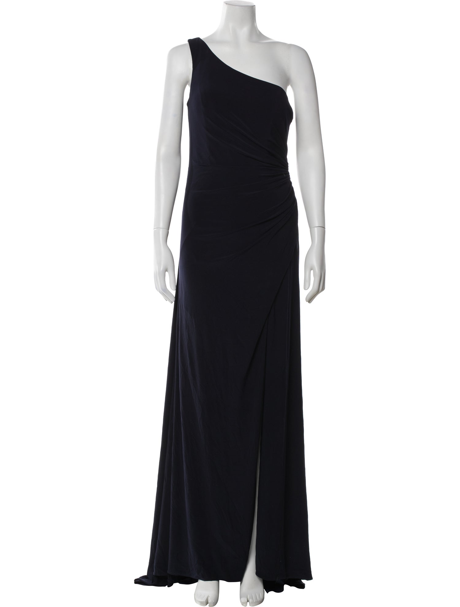 Ieena for Mac Duggal One-Shoulder Long Dress