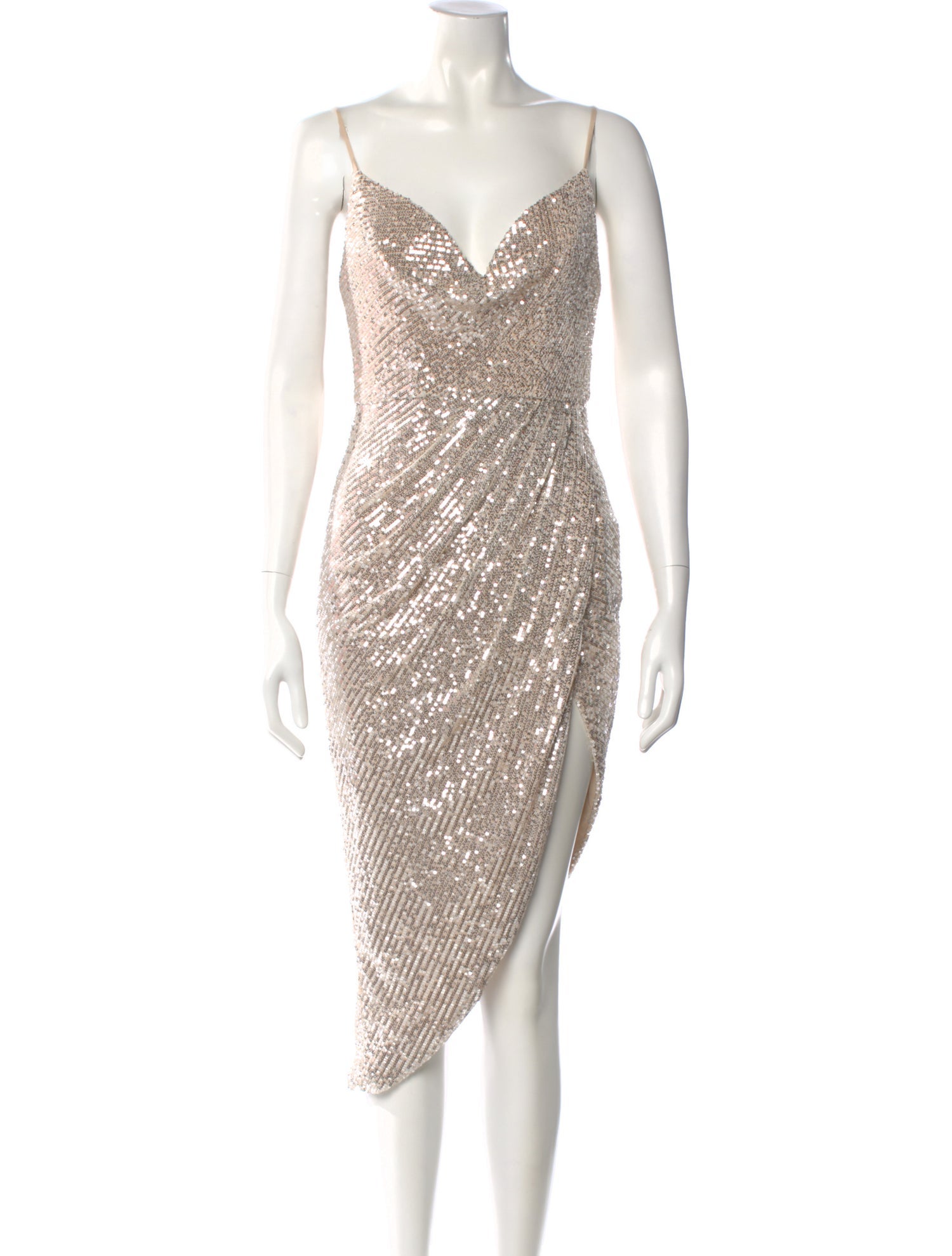 Ieena for Mac Duggal V-Neck Midi Length Dress w/ Tags