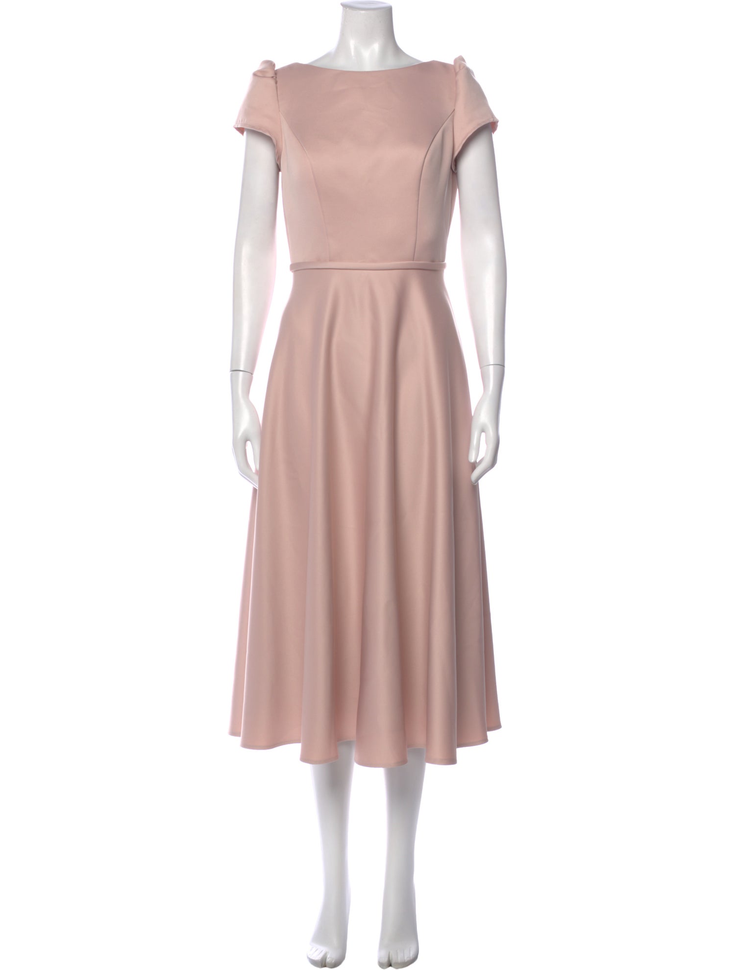 Ieena for Mac Duggal Bateau Neckline Long Dress