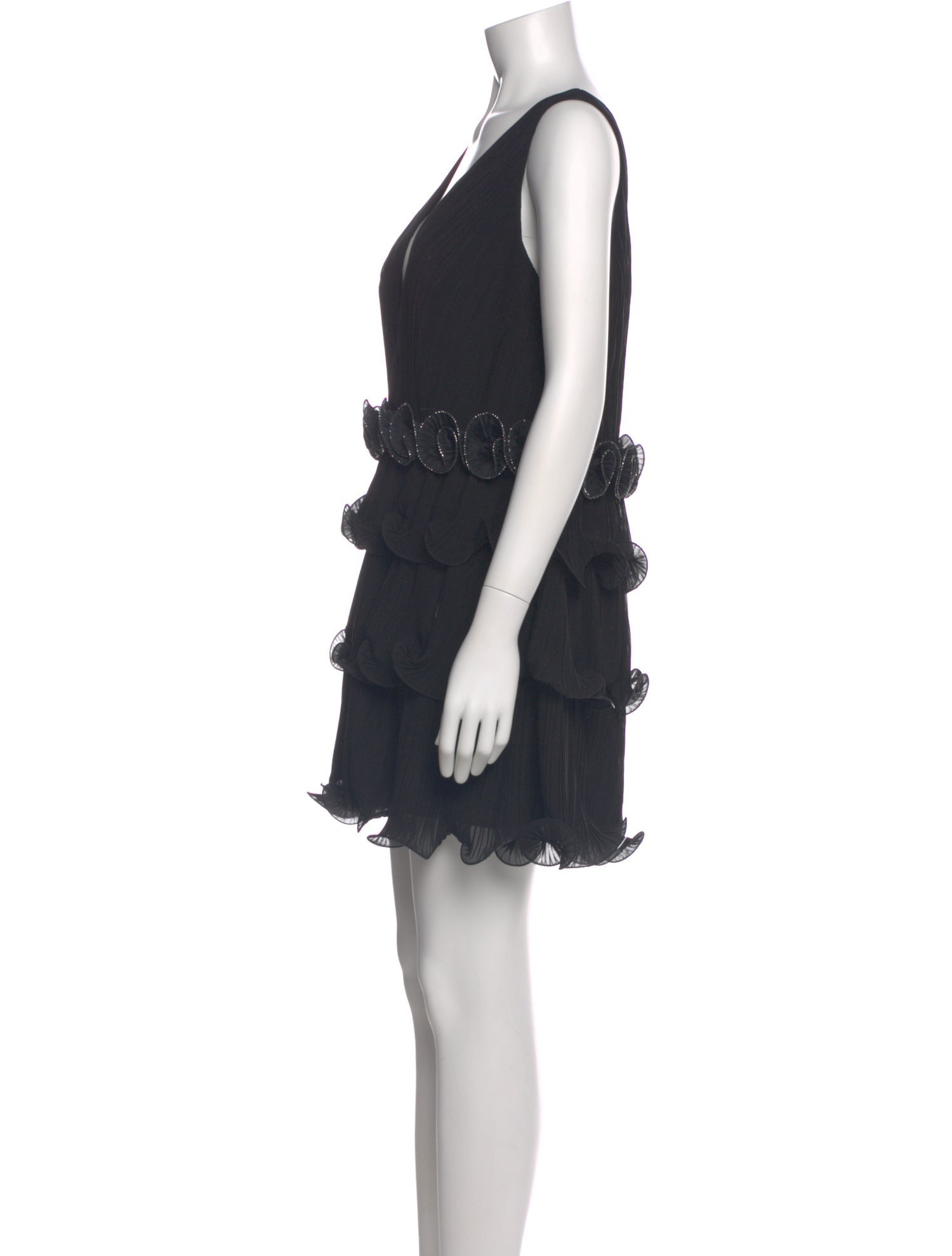 Ieena for Mac Duggal V-Neck Mini Dress